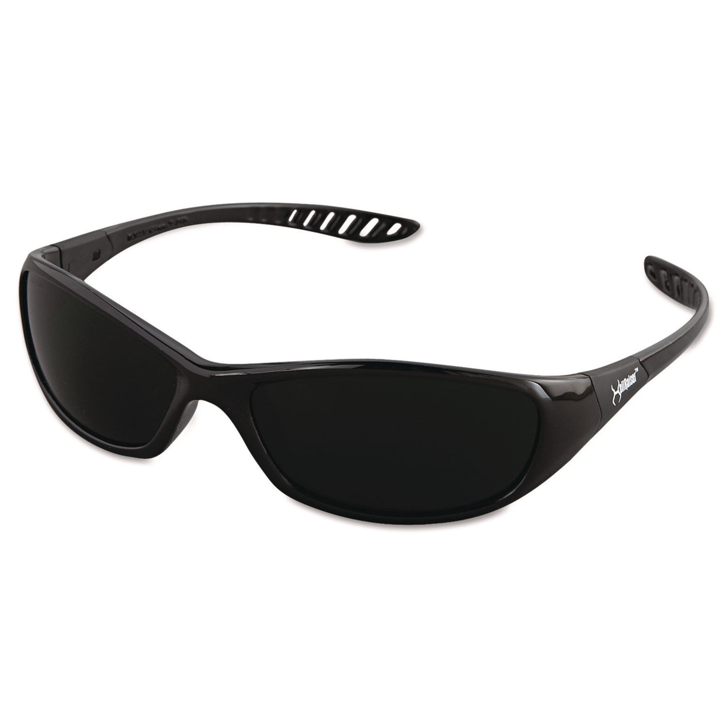 Hellraiser Safety Glasses, Black Full Frame, Green Shade 5 VLT Dual Lens