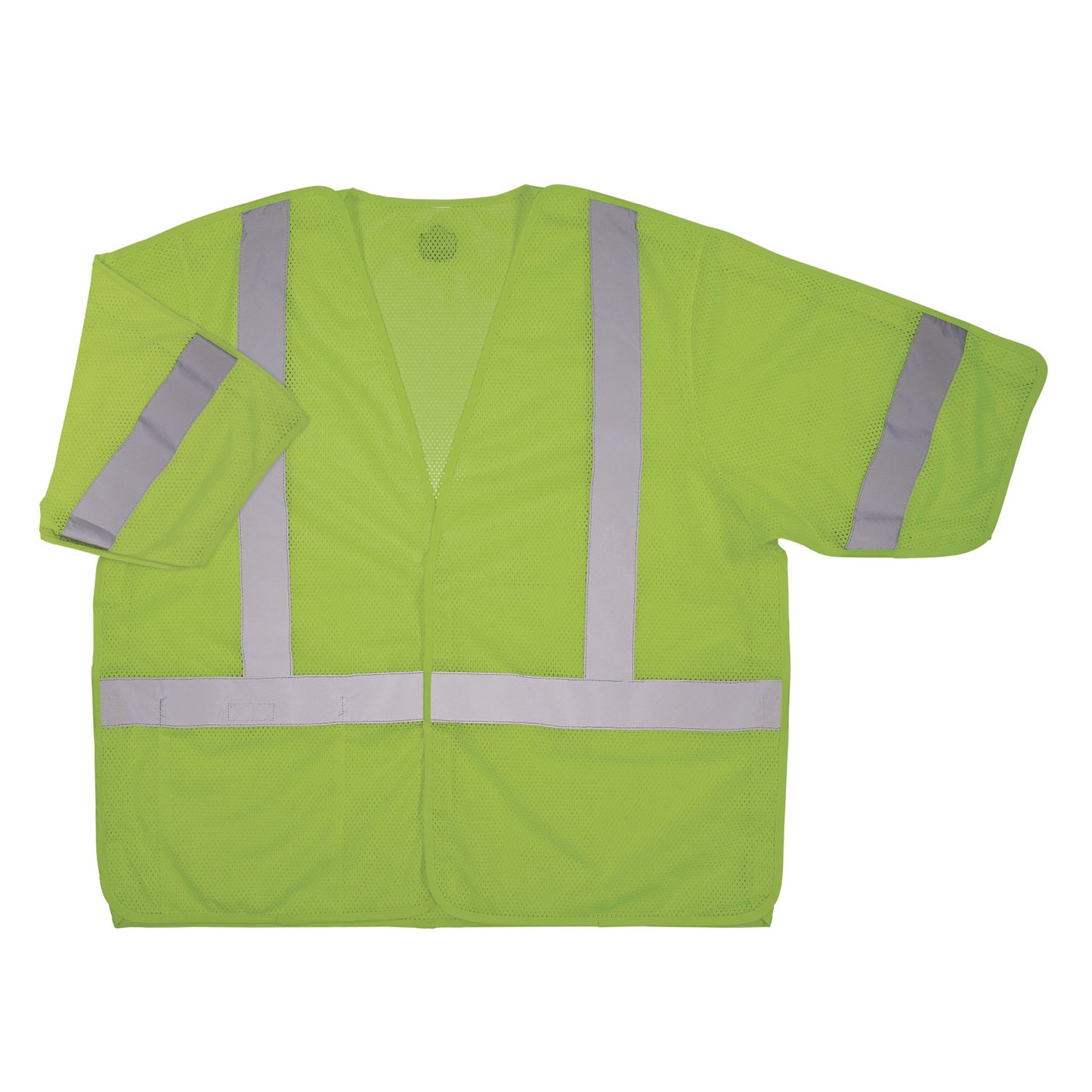 GloWear 8315BA Class 3 Hi-Vis Breakaway Safety Vest,Polyester, 2X-Large to 3X-Large, Lime