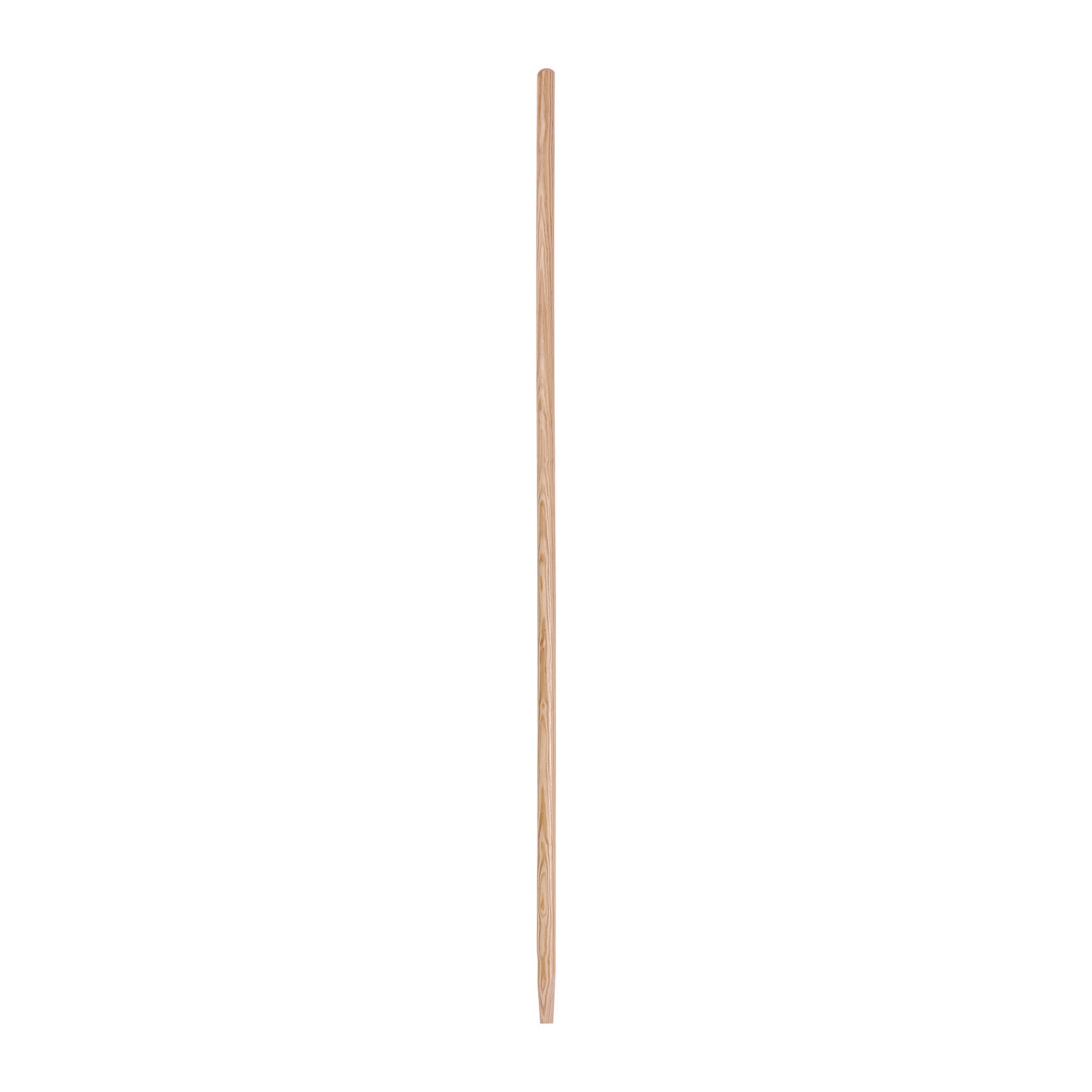 Tapered End Broom Handle, Lacquered Wood, 1.13" dia x 54", Natural
