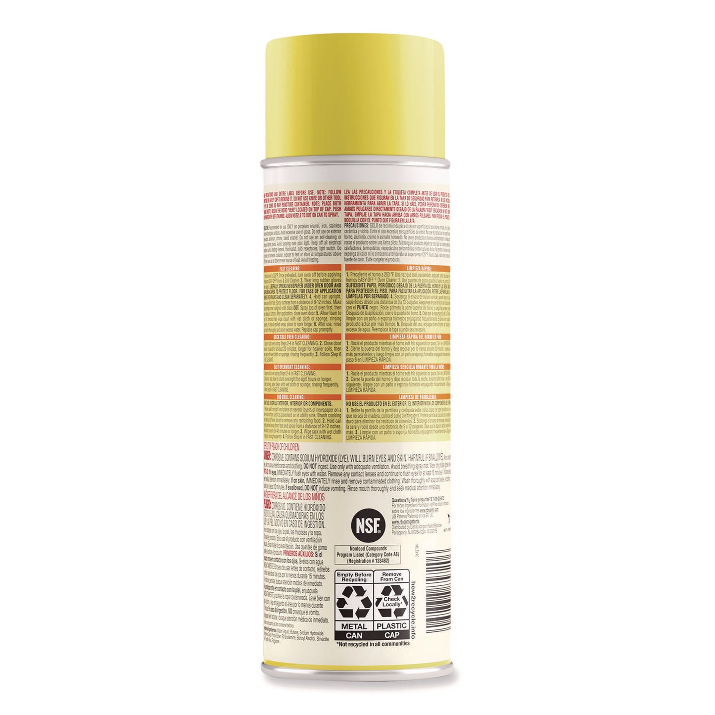 Oven and Grill Cleaner, 24 oz Aerosol Spray