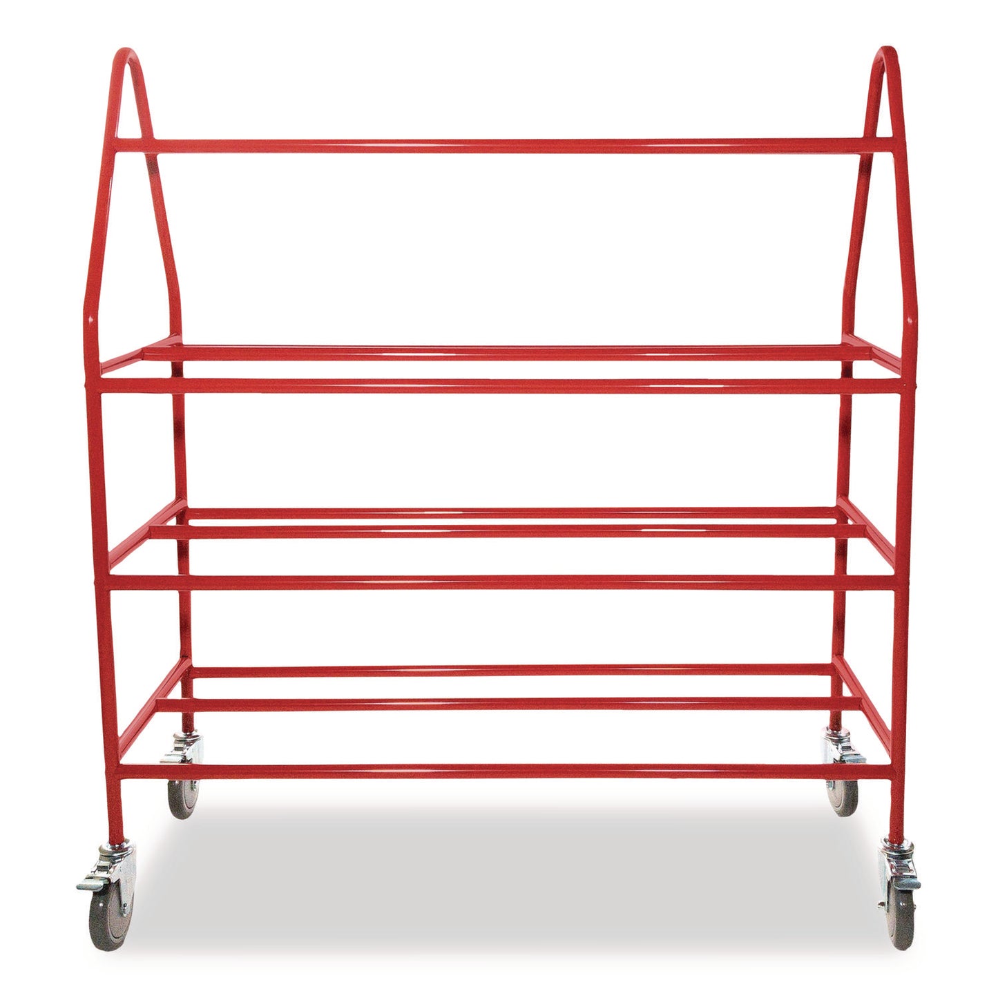 Deluxe Pro Ball Cart, Metal, 176 lb Capacity, 18.5 x 51 x 54, Red