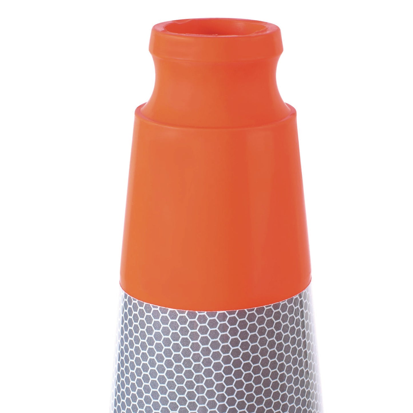 Traffic Cone, 14.5 x 1 x 36, Orange/Silver
