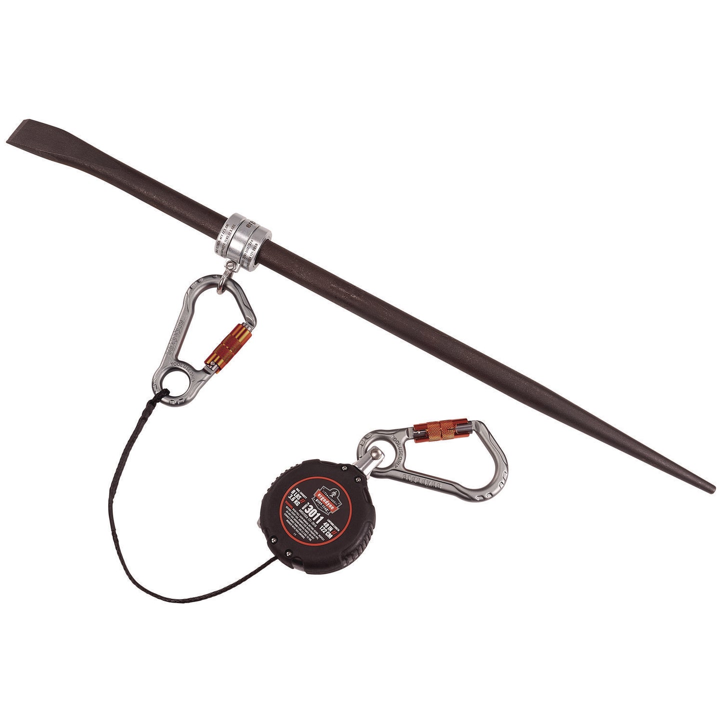 Squids 3791 Sleever/Connecting Bar Lock Collar with Tool Attachment Point, 7 lb Max Working Capacity, 0.75" Long, Silver