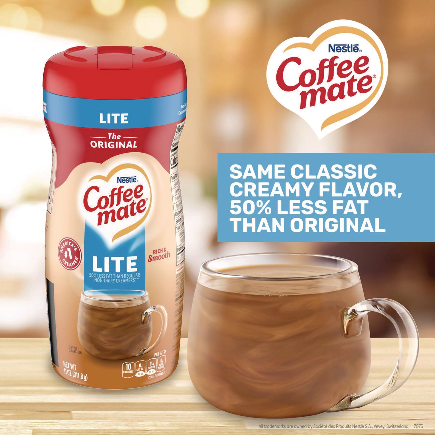 Powdered Creamer, Original Lite, 11 oz Canister