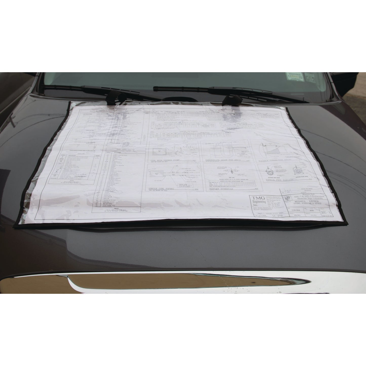 Large Document Protection Blueprint Plan Holder, Holds ARCH E (36" x 48"), Clear