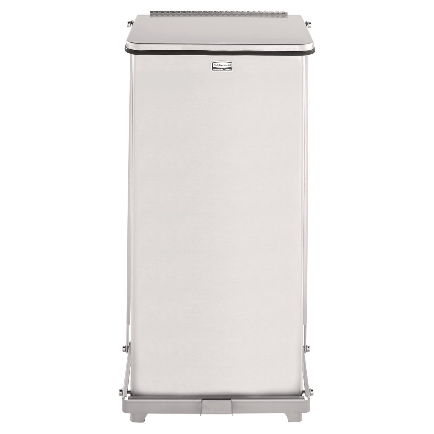 Defenders Heavy-Duty Steel Step Can, 6.5 gal, Stainless Steel