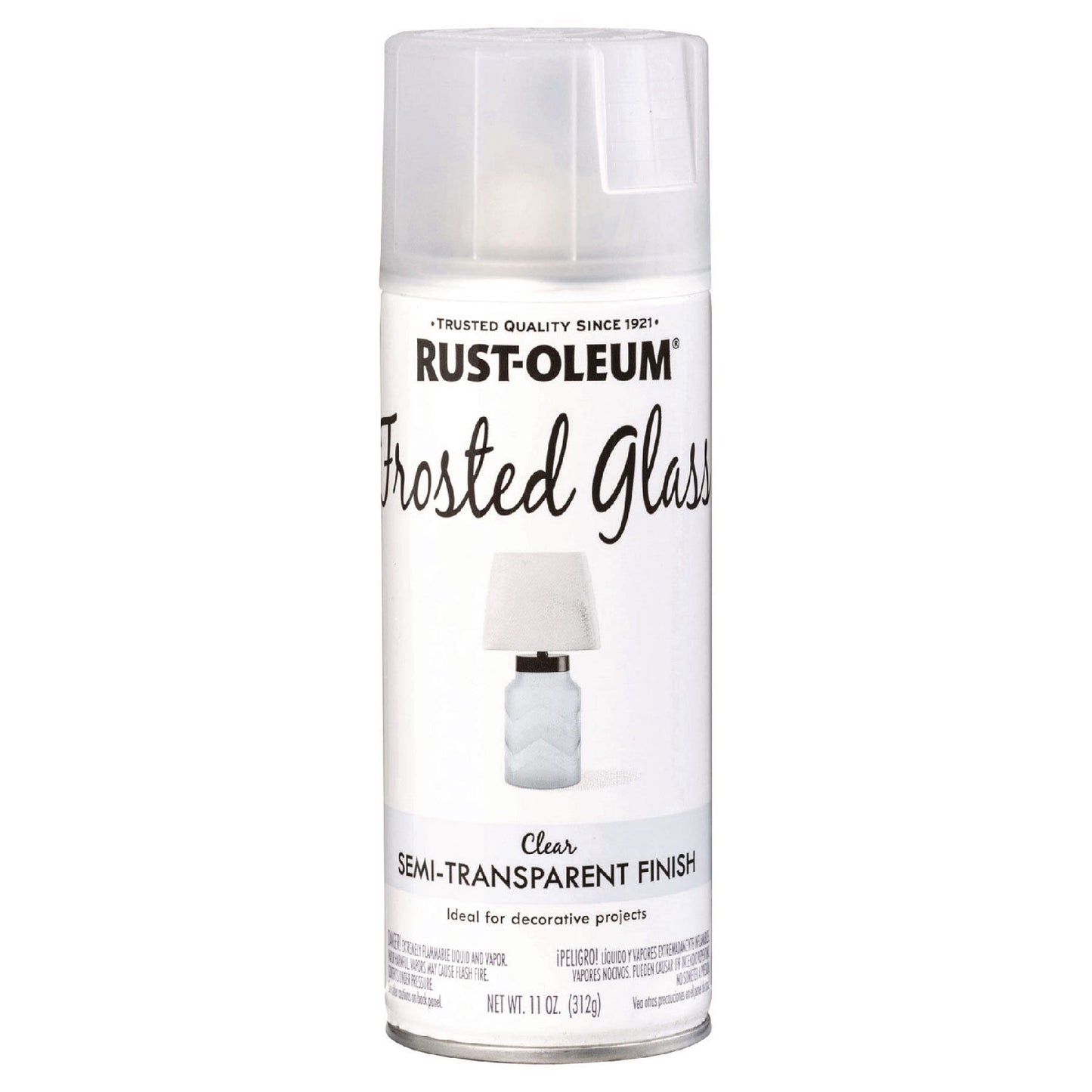 Specialty Frosted Glass Spray Paint, Matte Clear, 11 oz Aerosol Can