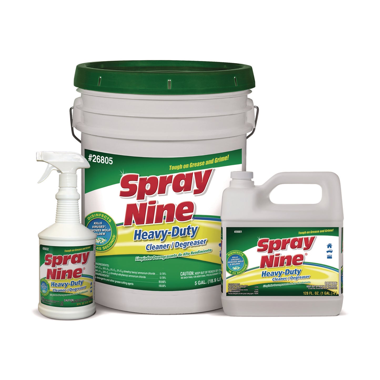 Heavy Duty Cleaner/Degreaser/Disinfectant, 5 gal Pail