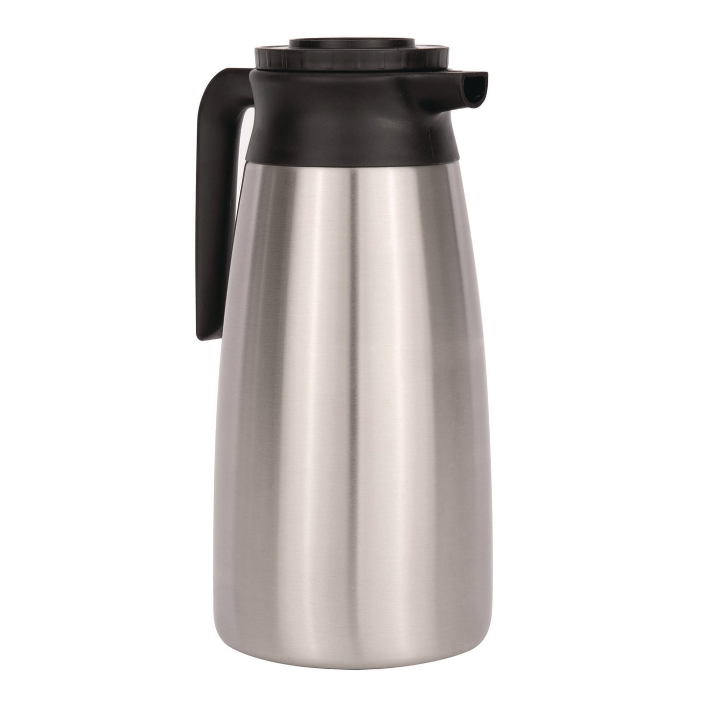 Thermal Vacuum Pitcher, 64 oz, Stainless Steel/Black