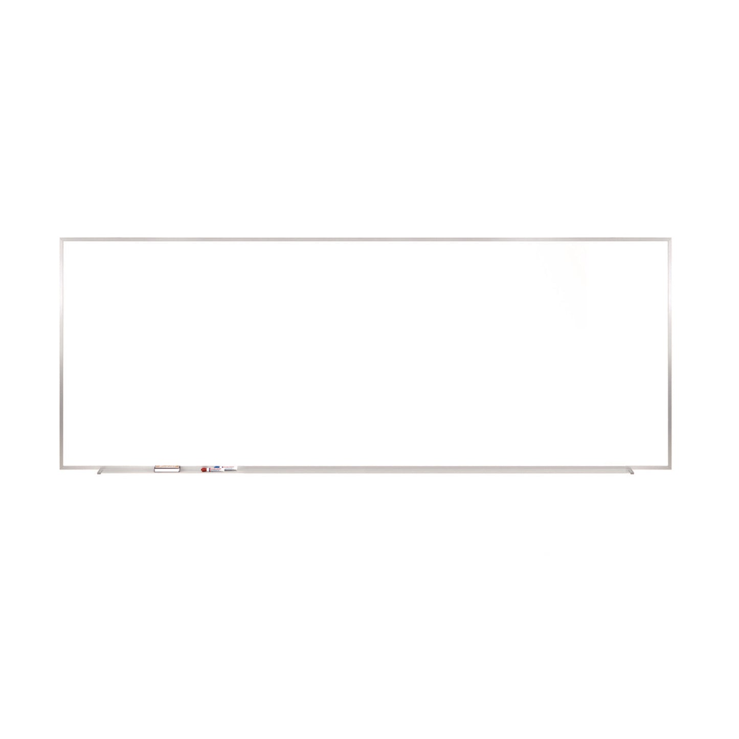 M1 Porcelain Magnetic Whiteboard, 87.91" x 48.5", White Surface, Satin Aluminum Frame