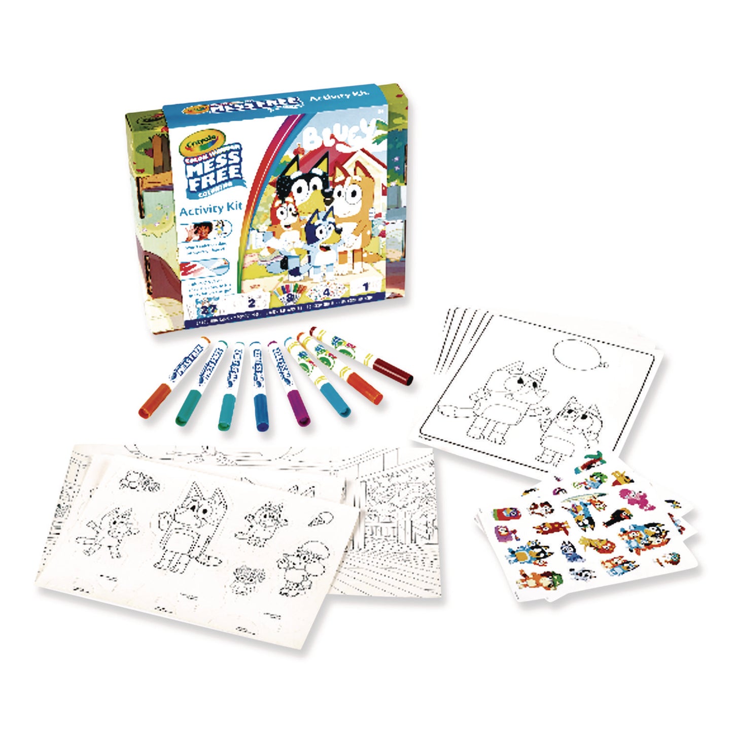 Bluey Color Wonder Activity Kit, Includes Eight Markers, Ages 3 and Up, 10 x 8 Sheets, 27 Pages