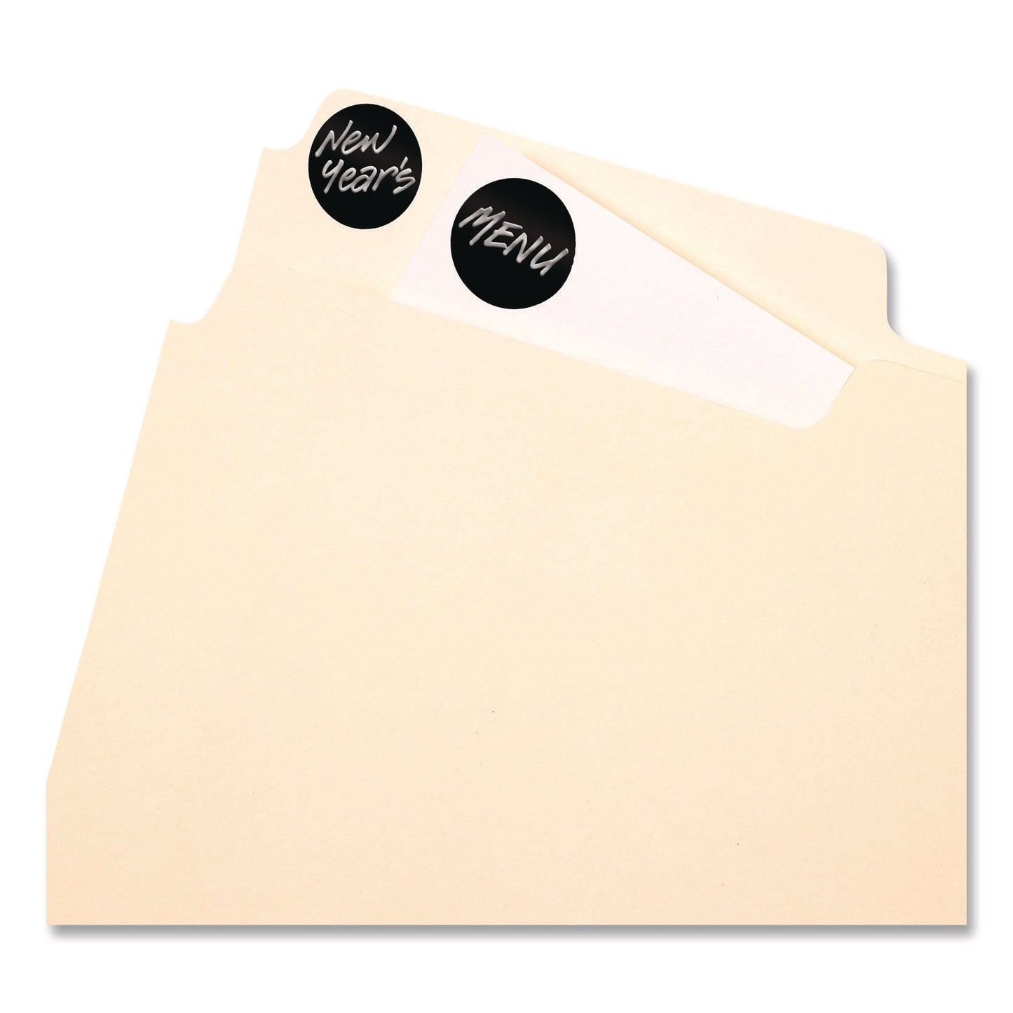 Handwrite Only Self-Adhesive Removable Round Color-Coding Labels, 0.75" dia, Black, 28/Sheet, 36 Sheets/Pack, (5459)