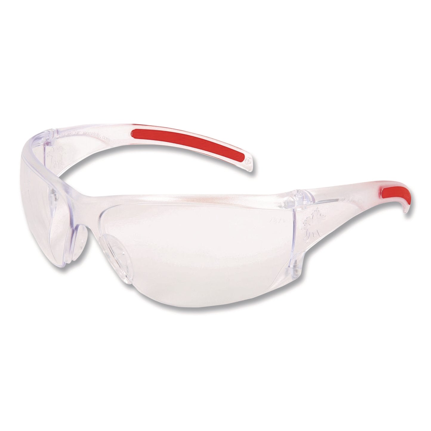 Hulk HK1 Series Safety Glasses, Clear/Red Full Frame, Clear Dual Lens