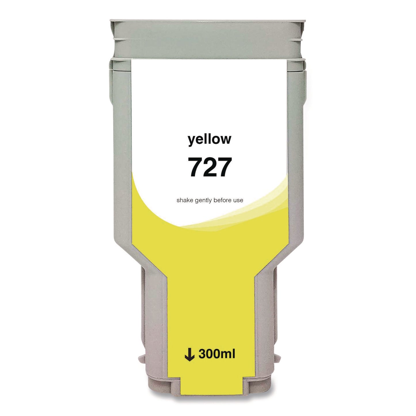 Compatible Yellow High-Yield Ink, Replacement for 727XL (F9J78A), 300 mL