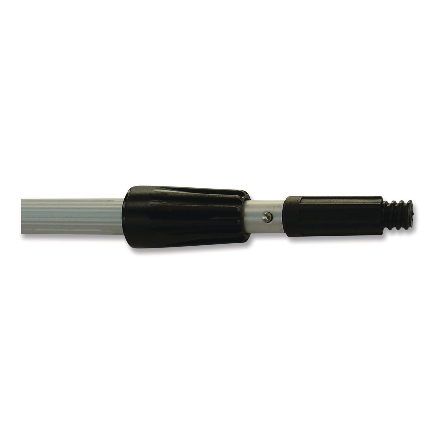 Aluminum Extension Pole, Two Sections, 8 ft, Silver/Black