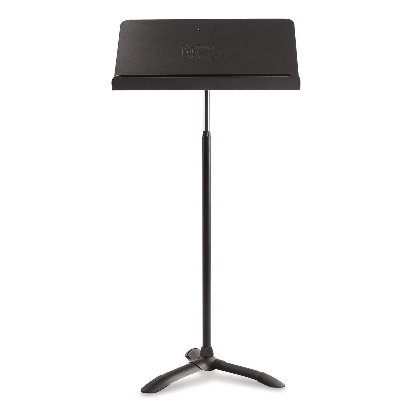 Melody Music Stand, 20.5" Wide, 24" to 46" Shelf Height, Black