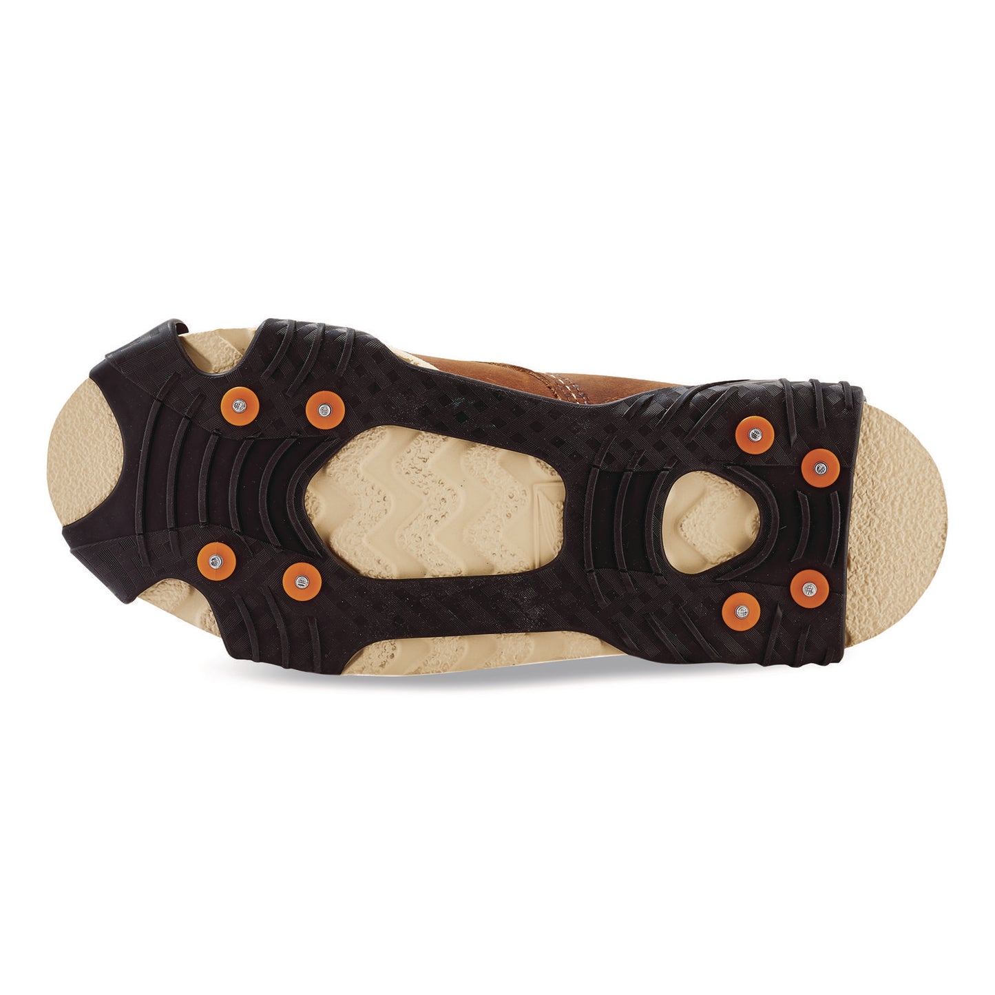 Trex 6300 One Piece Slip-on Ice Cleats, Large, Black, Pair