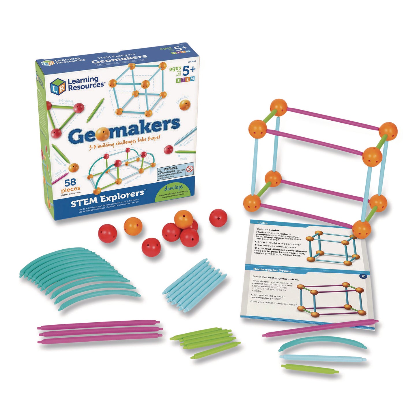 STEM Explorers Geomakers, Grades K to 2, 58 Pieces