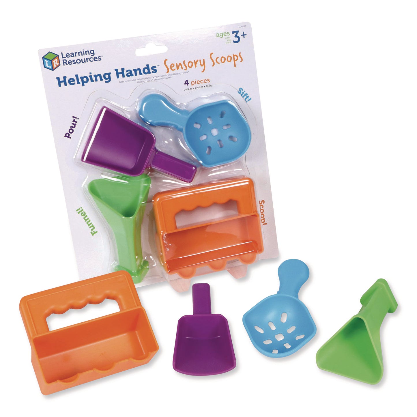 Helping Hands Sensory Scoops, Grades Pre-K to 2, 4 Pieces