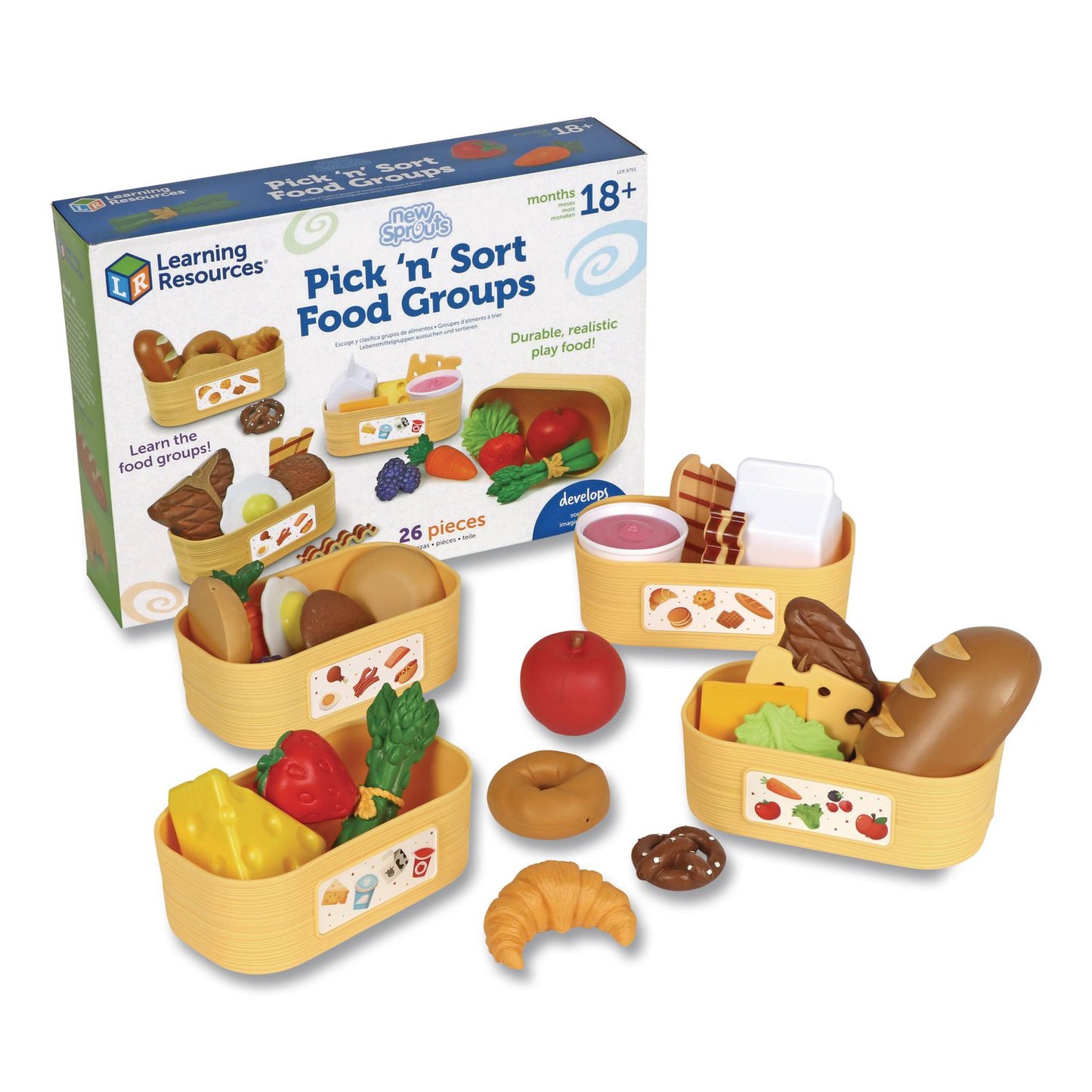 New Sprouts Pick 'n' Sort Food Groups, Pre-K to K, 21 Pieces