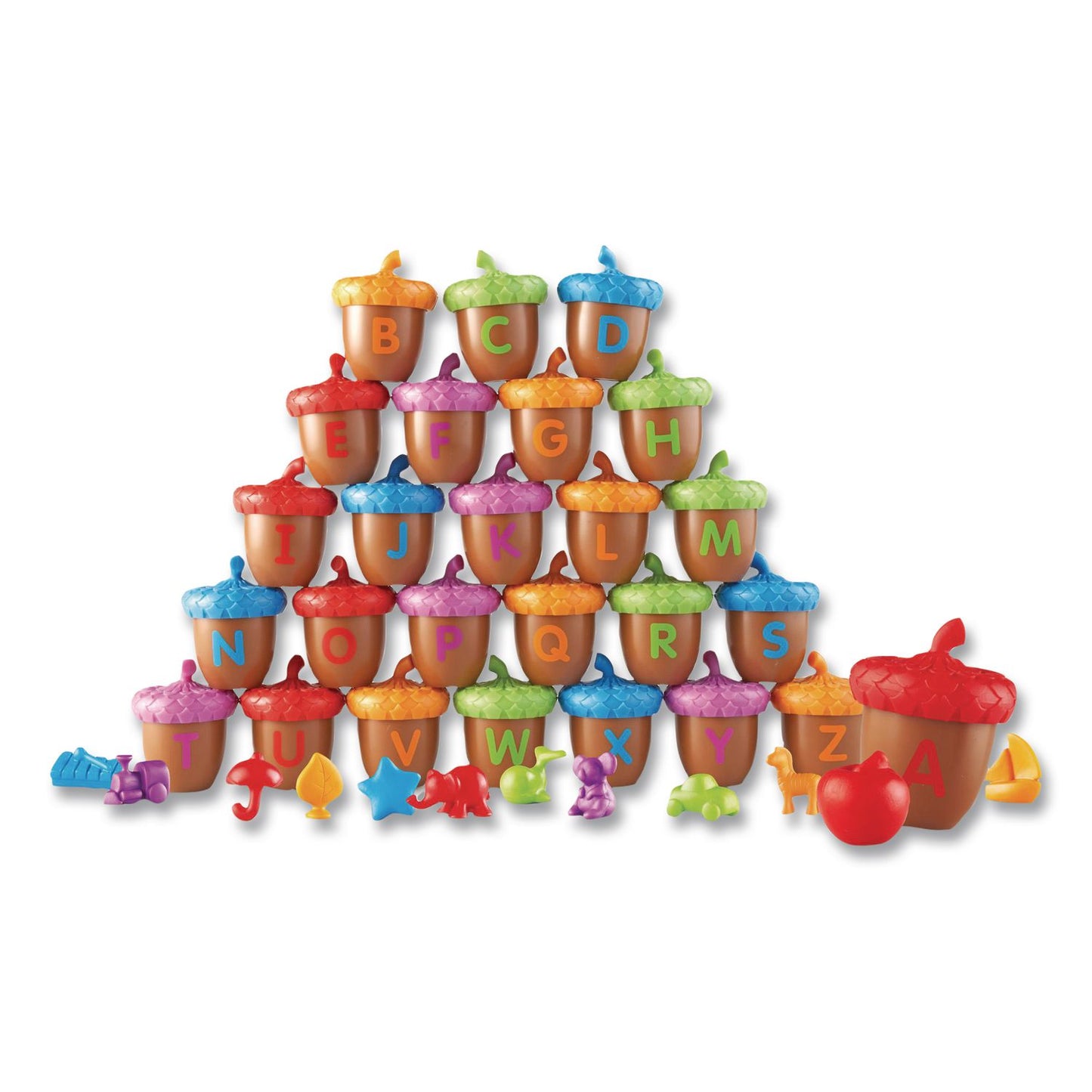Alphabet Acorns Activity Set, Pre-K to K, 78 Pieces