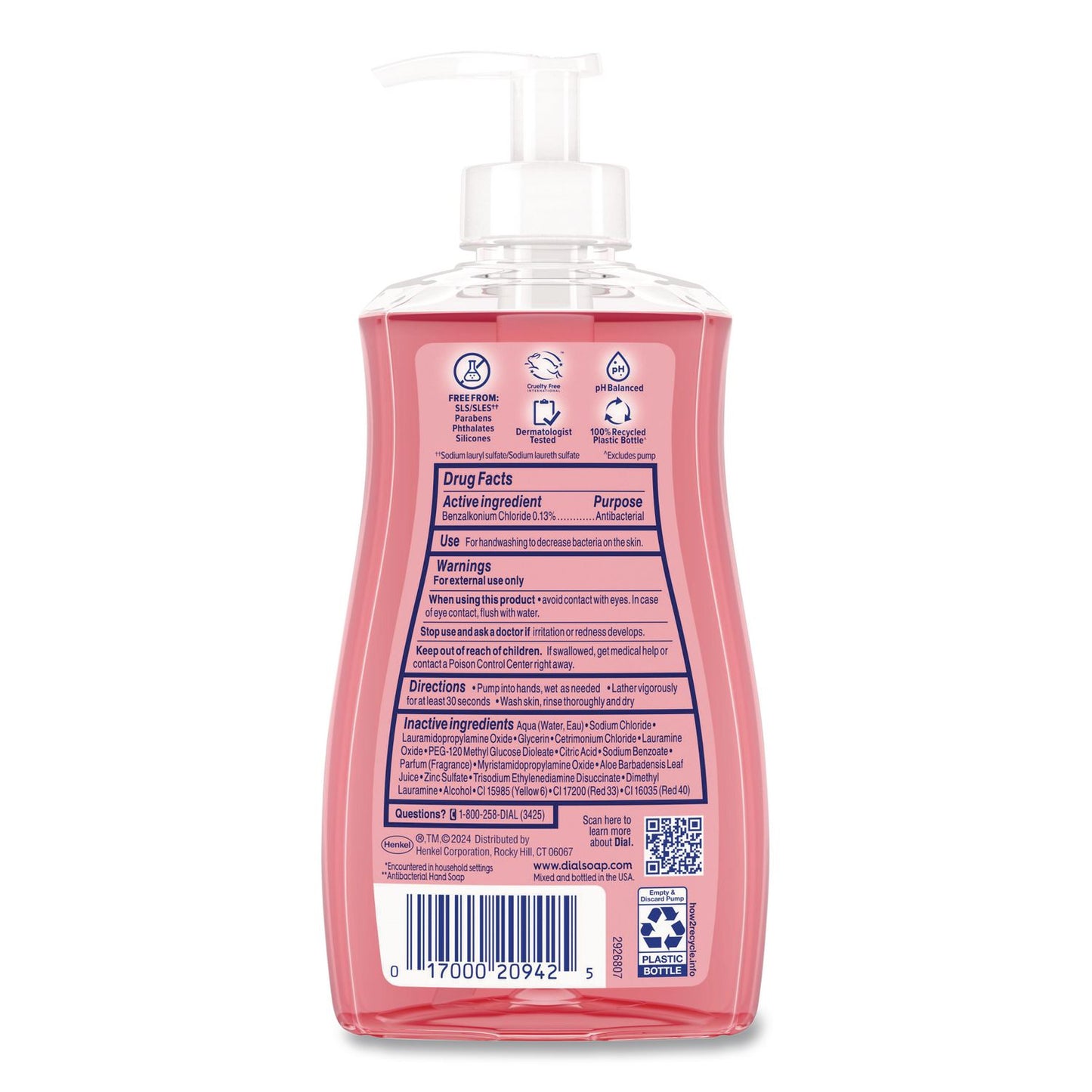 Antibacterial Liquid Hand Soap, Pomegranate Tangerine Scent, 11 oz