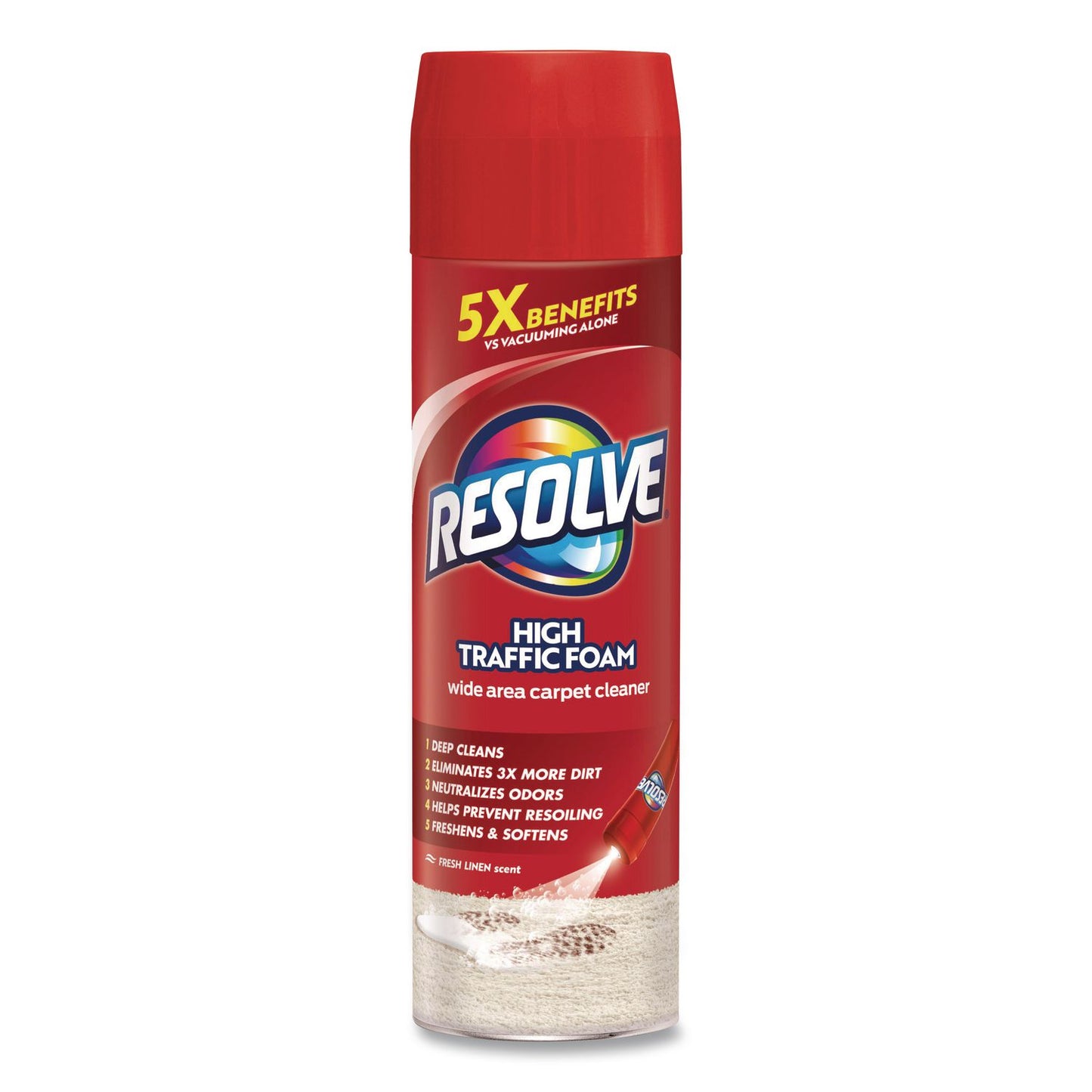 Foam Carpet Cleaner, Unscented, Foam, 22 oz Aerosol Spray