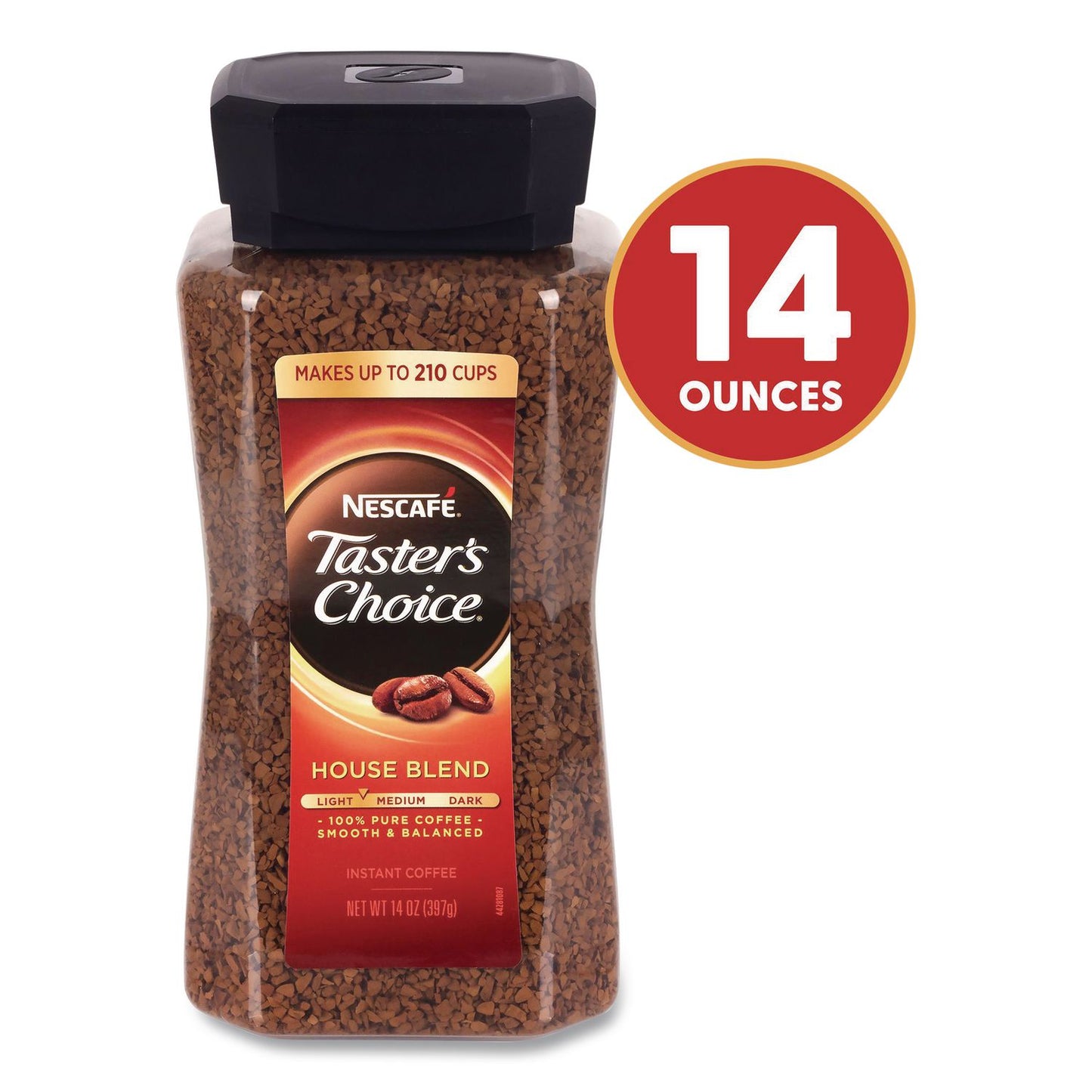 Taster's Choice House Blend Instant Coffee, 14 oz Bottle