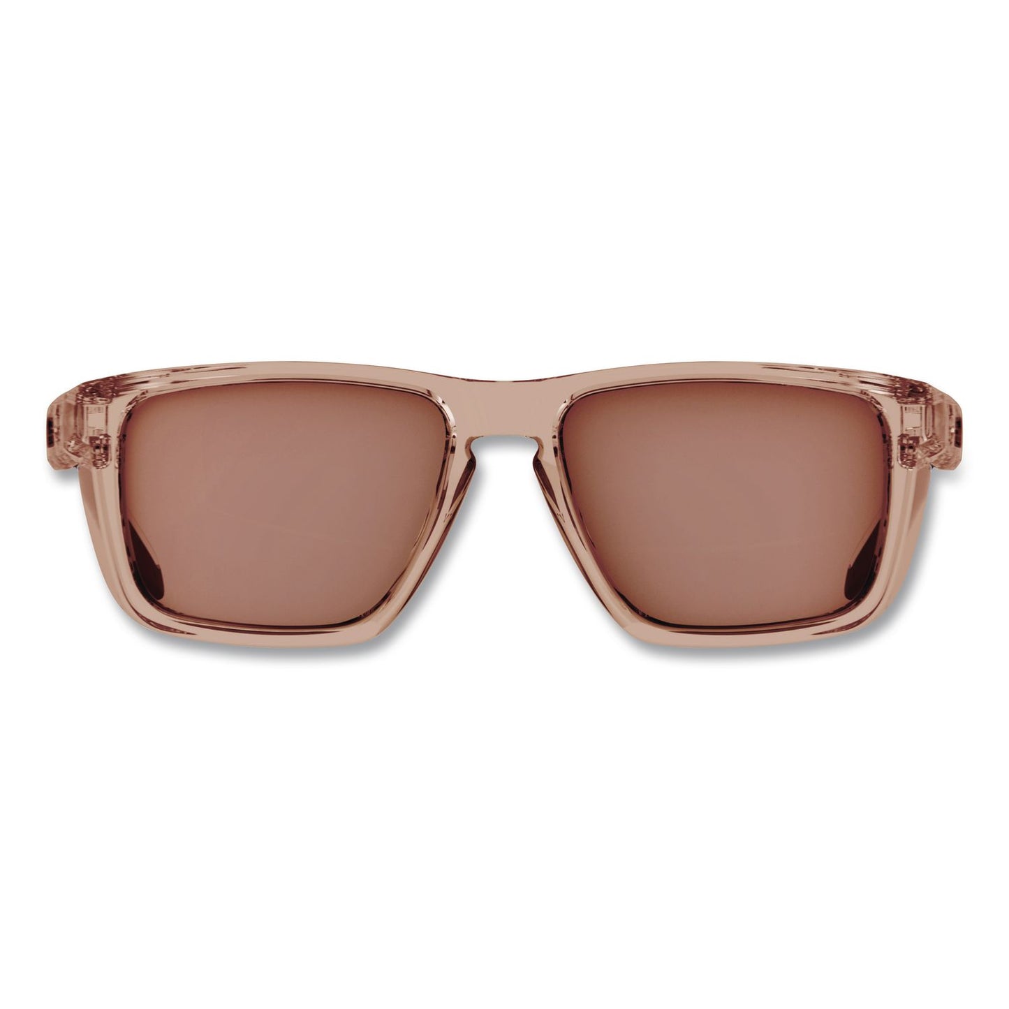 Skullerz SIXTEN Anti-Scratch Anti-Fog Safety Glasses with Side Shields, Tan Full Frame, Polarized Mirrored Bronze Dual Lens