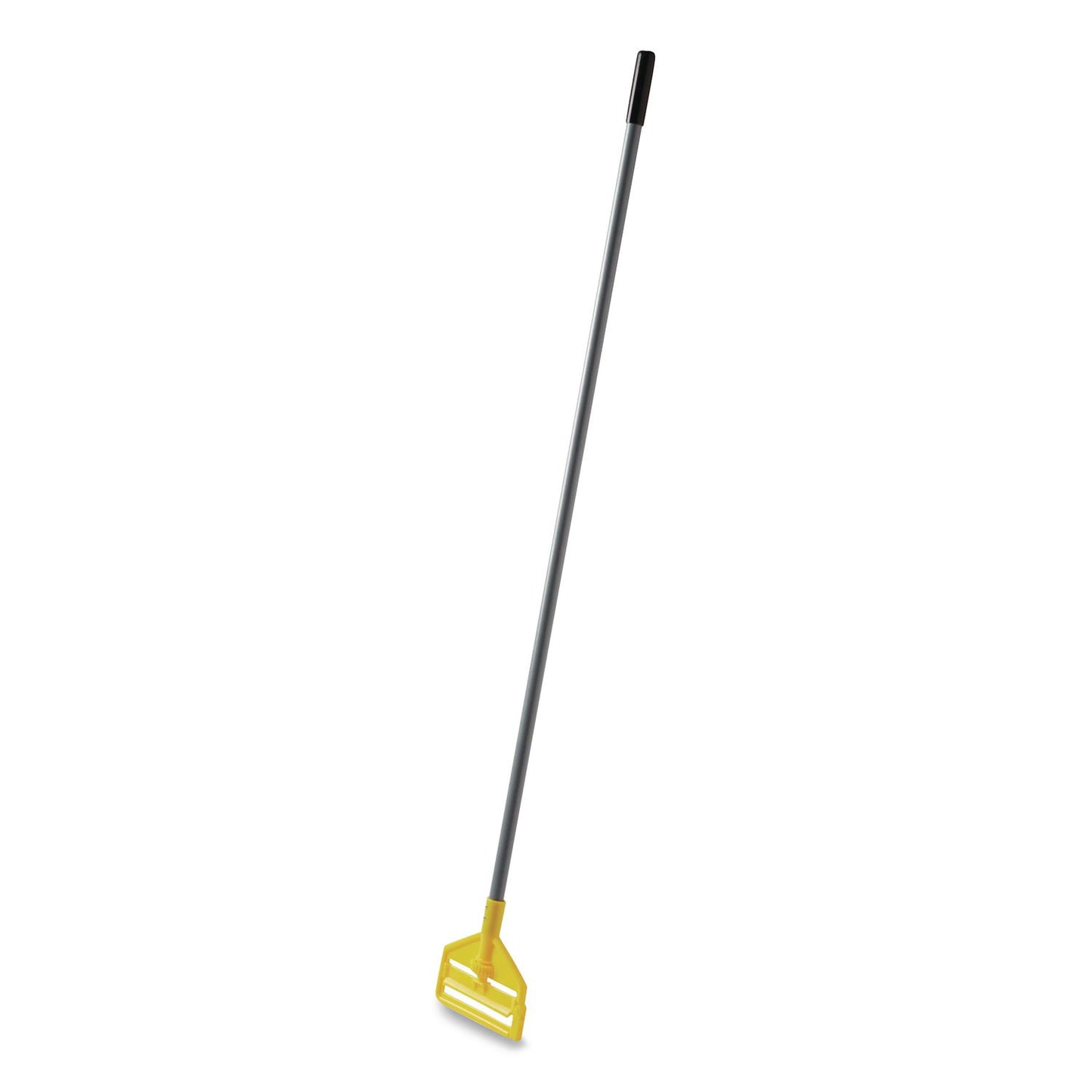 Invader Fiberglass Side-Gate Wet-Mop Handle, 60", Gray/Yellow