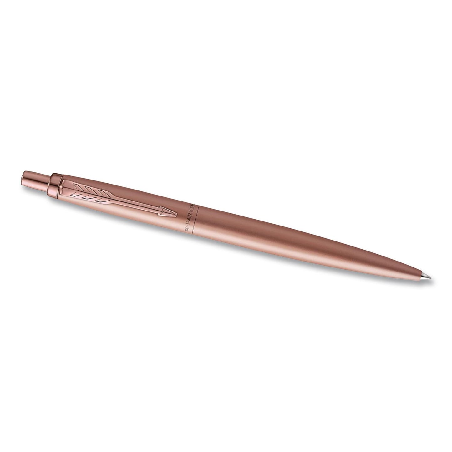 Jotter XL Ballpoint Pen, Retractable, Medium Point, Blue Ink, Rose Gold Barrel
