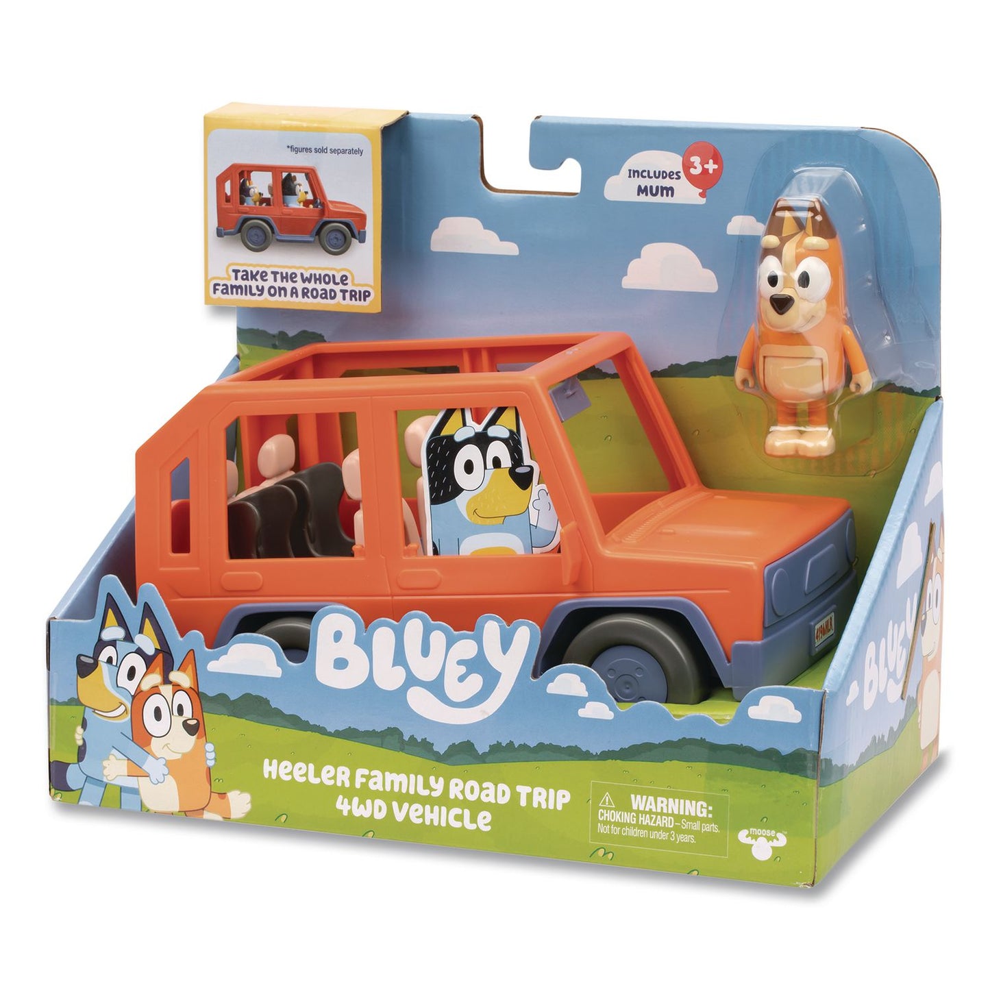 Series 11: Heeler Family Road Trip 4WD Vehicle, Ages 3 and Up, 2 Pieces