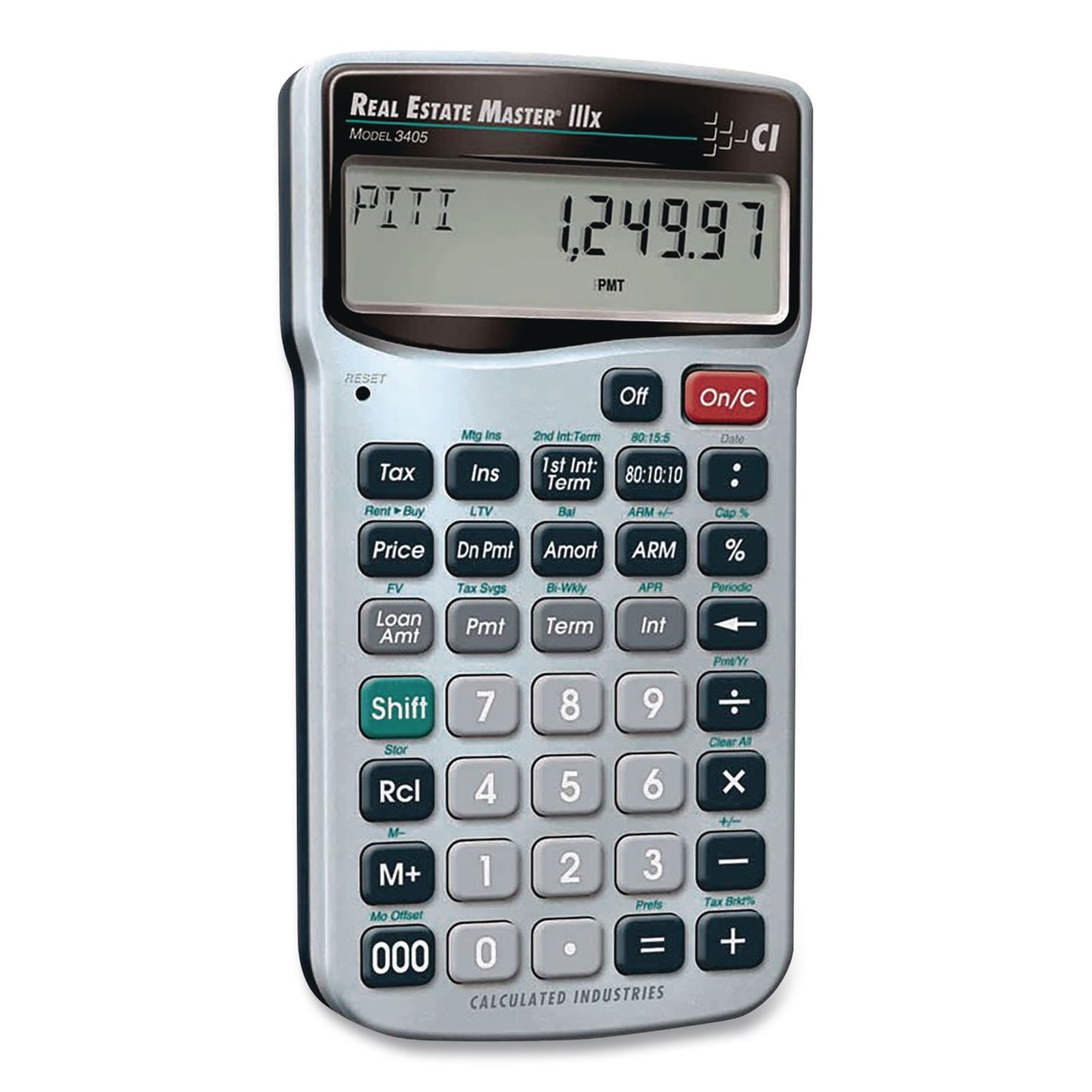 Master 3405 Real Estate and Mortgage Calculator, 9-Digit LCD