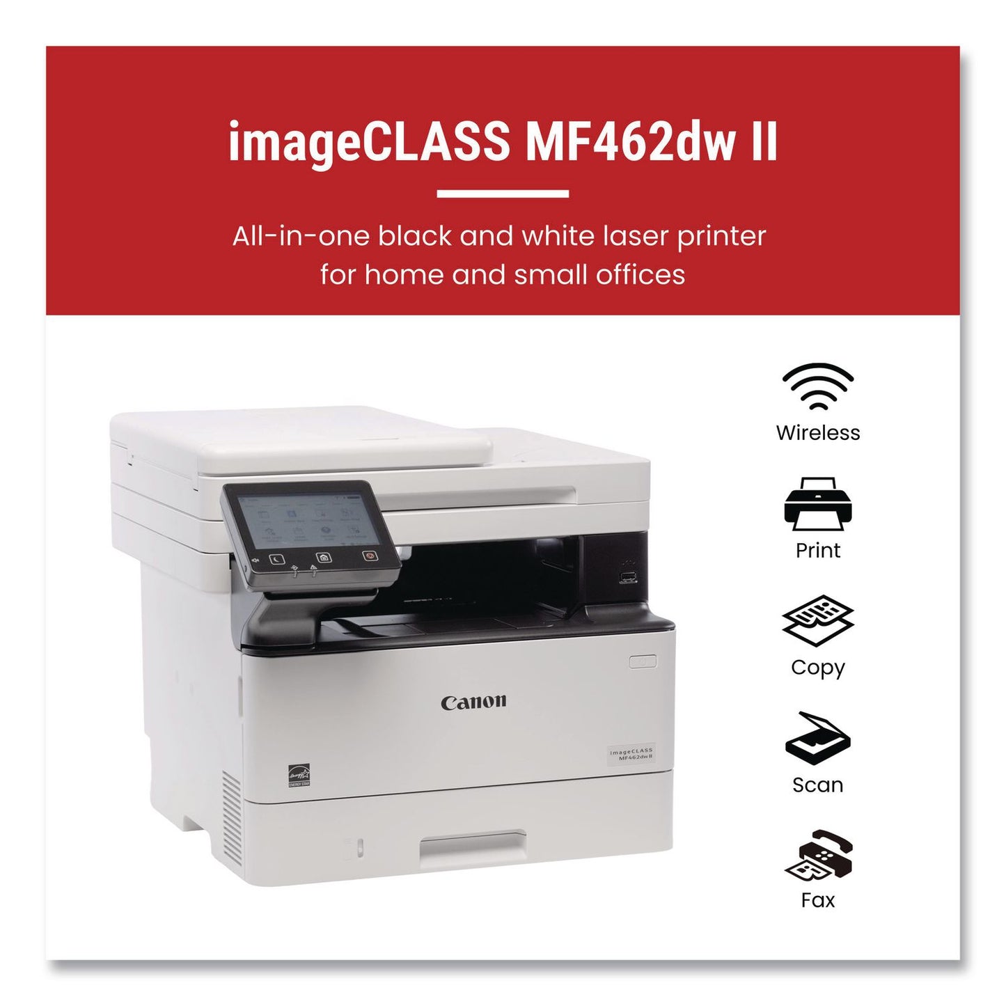 imageCLASS MF462dw II Laser Printer, Copy/Fax/Print/Scan