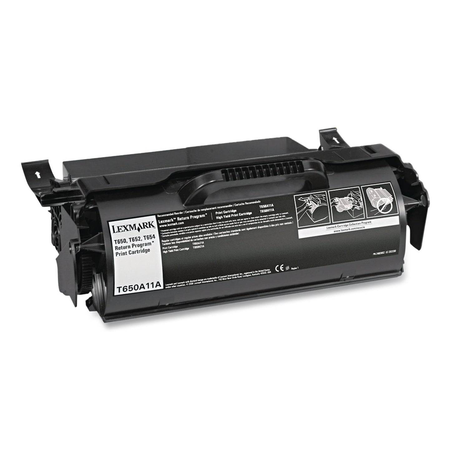 T650a11a Return Program Toner, 7,000 Page-Yield, Black