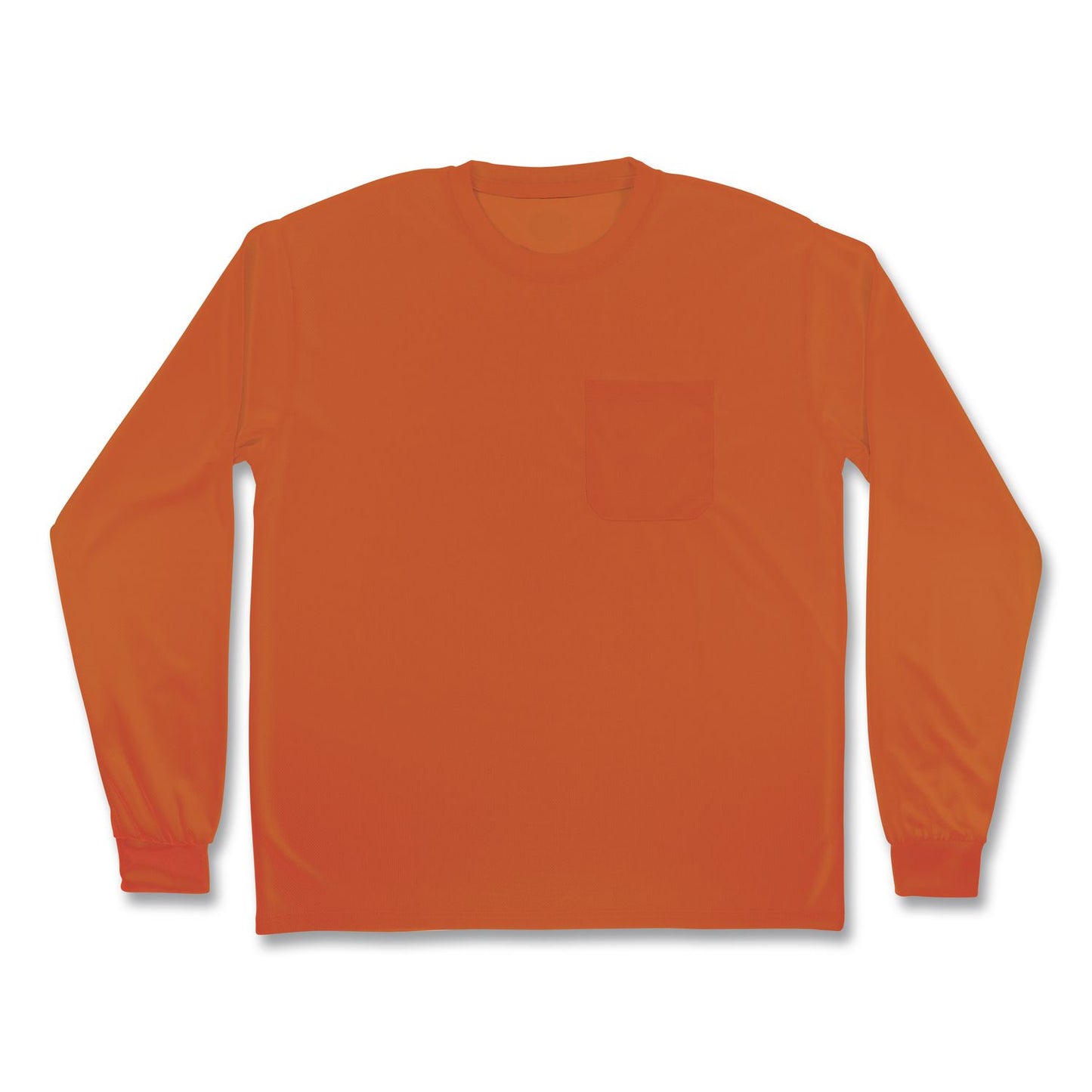 GloWear 8093 Non-Certified Essential Hi-Vis Long Sleeve T-Shirt, 4X-Large, Orange
