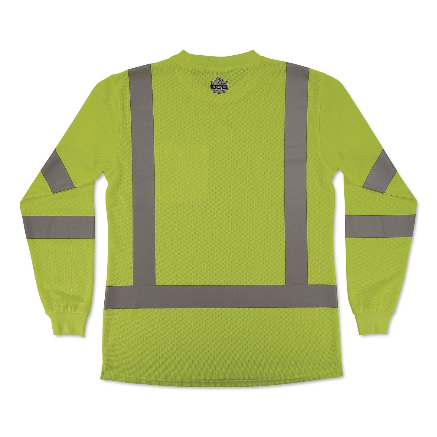 GloWear 8374 Class 3 Women's Essential Hi-Vis Long Sleeve T-Shirt, Small, Lime