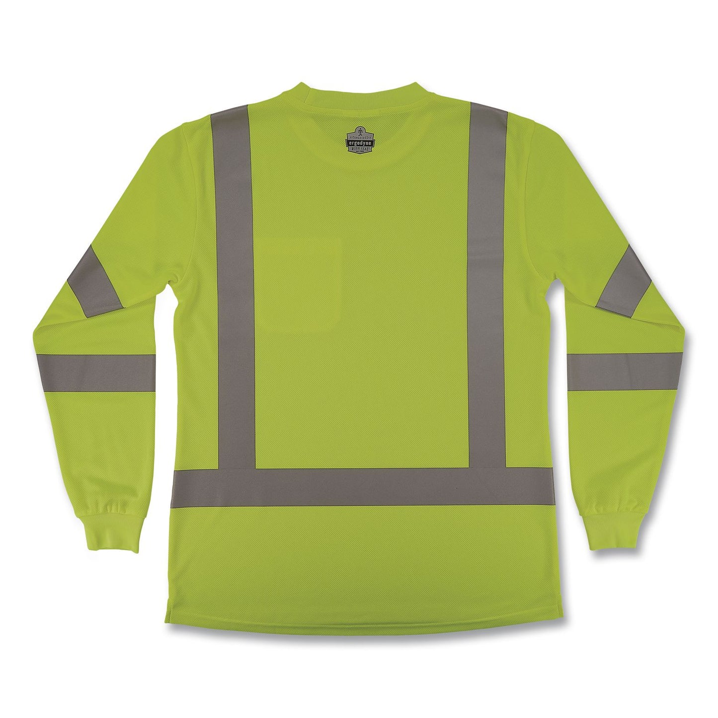 GloWear 8374 Class 3 Women's Essential Hi-Vis Long Sleeve T-Shirt, Medium, Lime