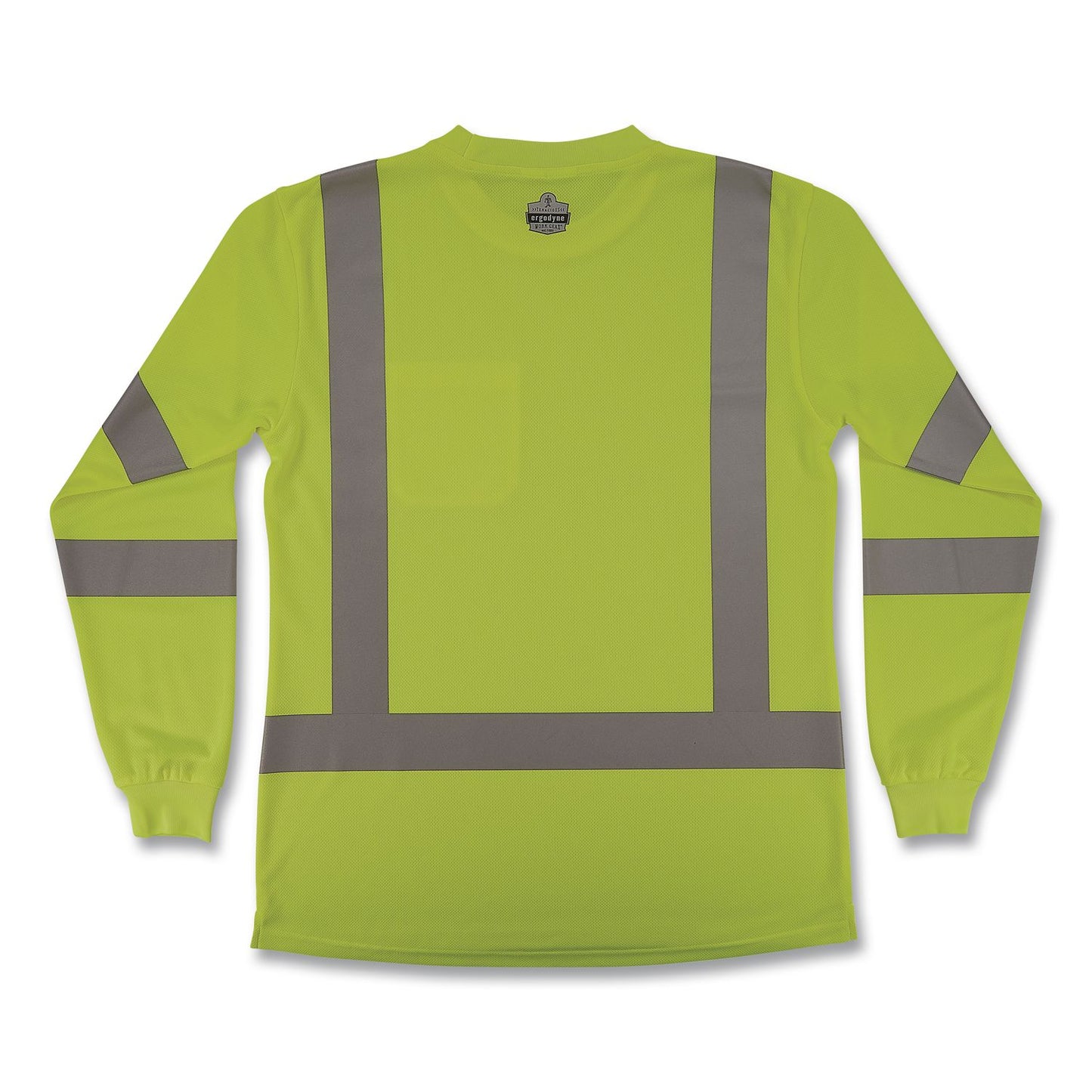 GloWear 8374 Class 3 Women's Essential Hi-Vis Long Sleeve T-Shirt, 3X-Large, Lime