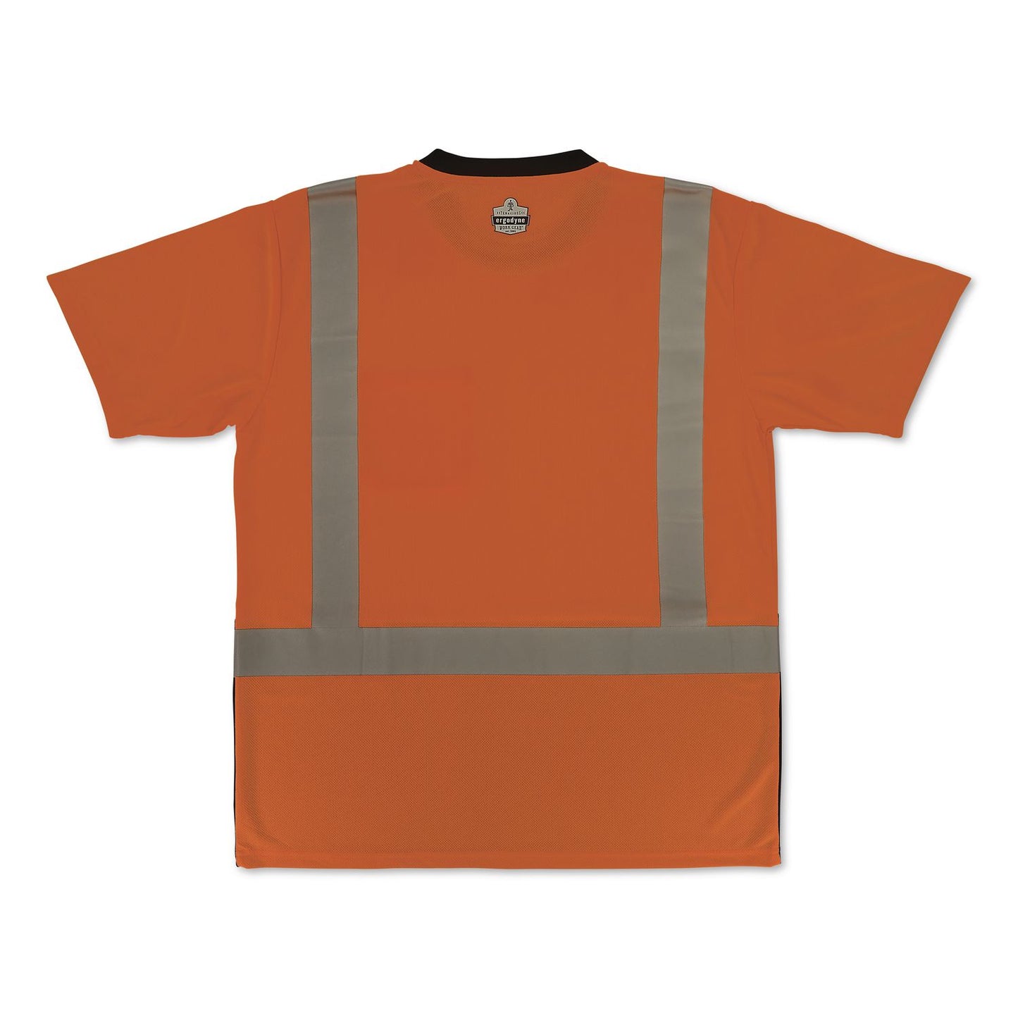 GloWear 8286BK Class 2 Essential Hi-Vis T-Shirt with Black Bottom, 4X-Large, Orange