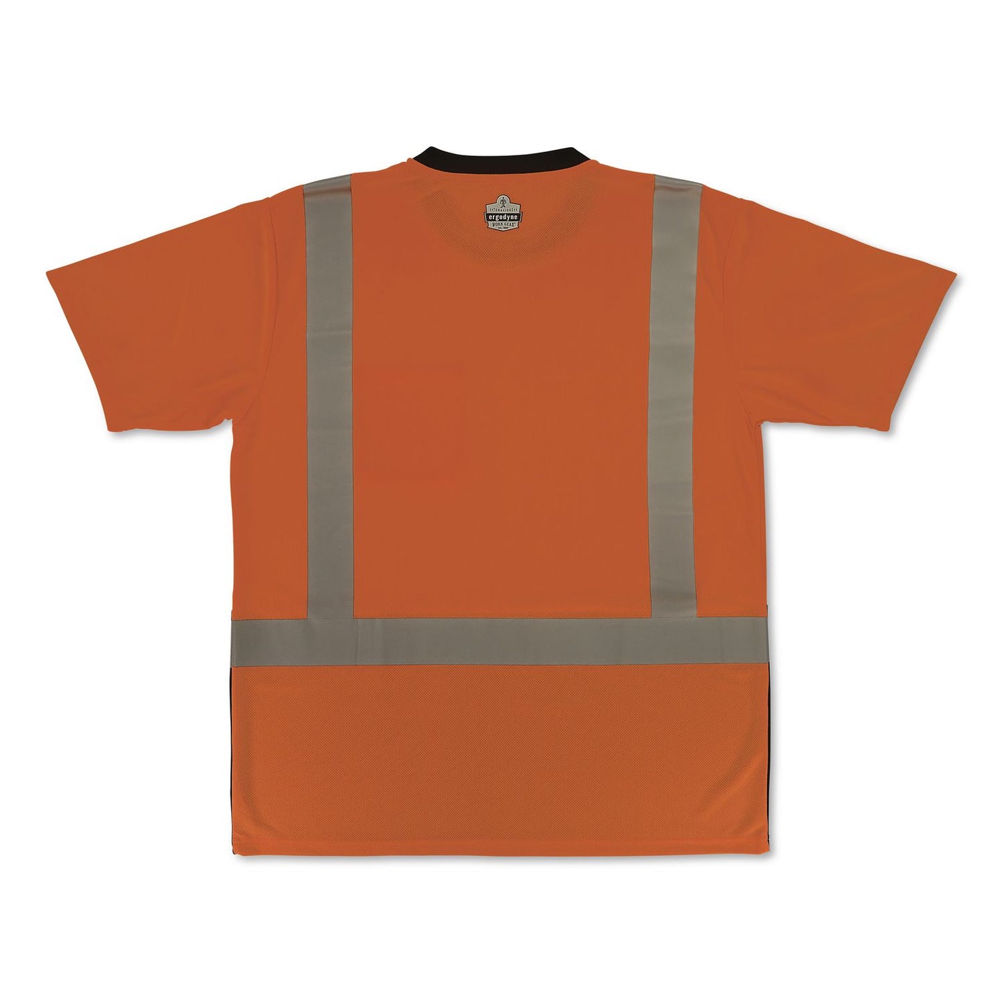 GloWear 8286BK Class 2 Essential Hi-Vis T-Shirt with Black Bottom, 5X-Large, Orange
