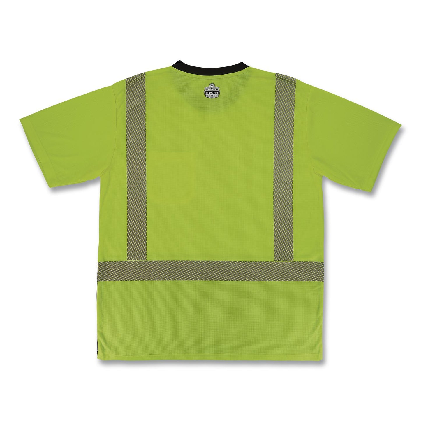 GloWear 8294BK Class 2 Performance Hi-Vis T-Shirt with Black Bottom, 2X-Large, Lime