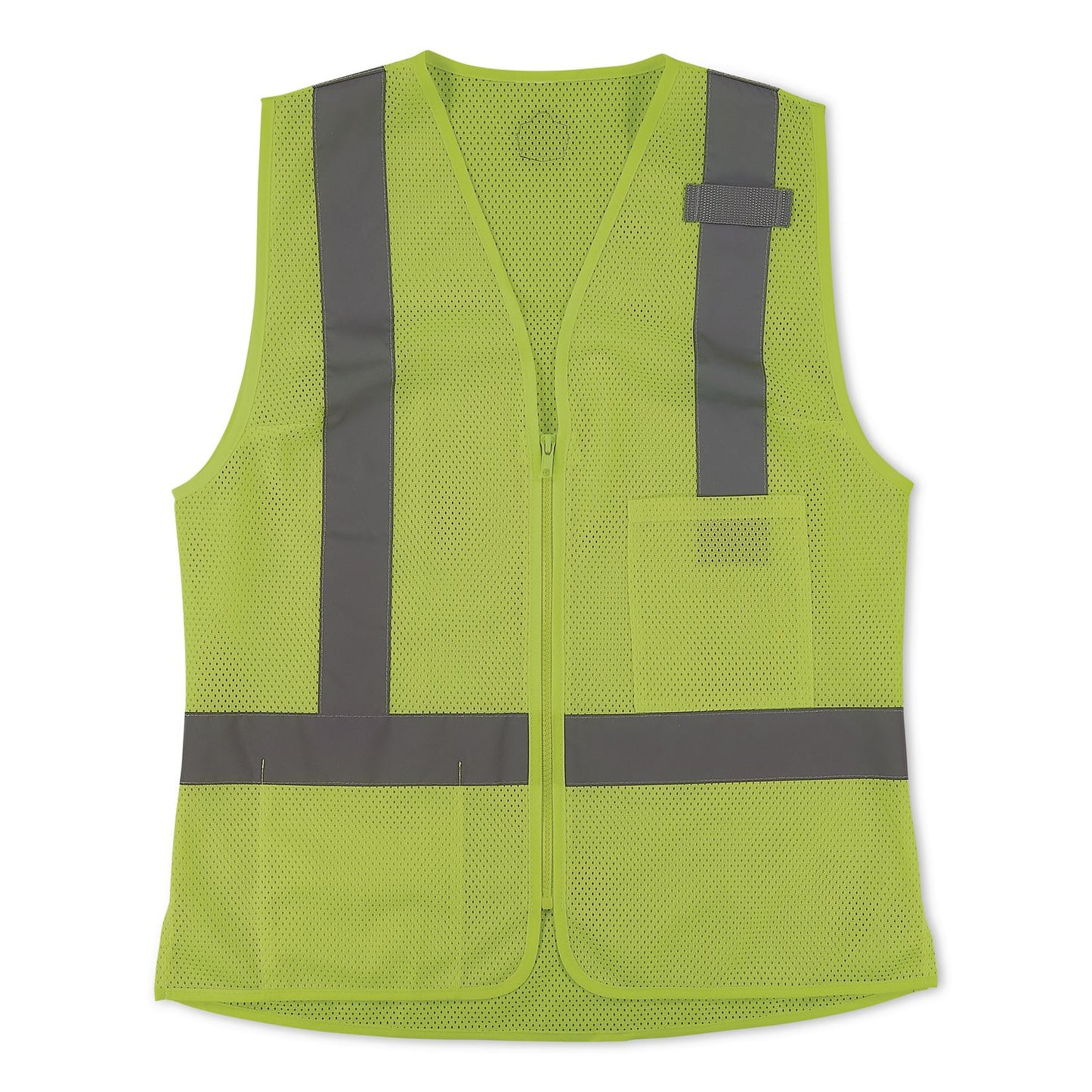 GloWear 8210ZW-S Class 2 Women's Hi-Vis Vest with Zipper, Polyester, Small, Lime