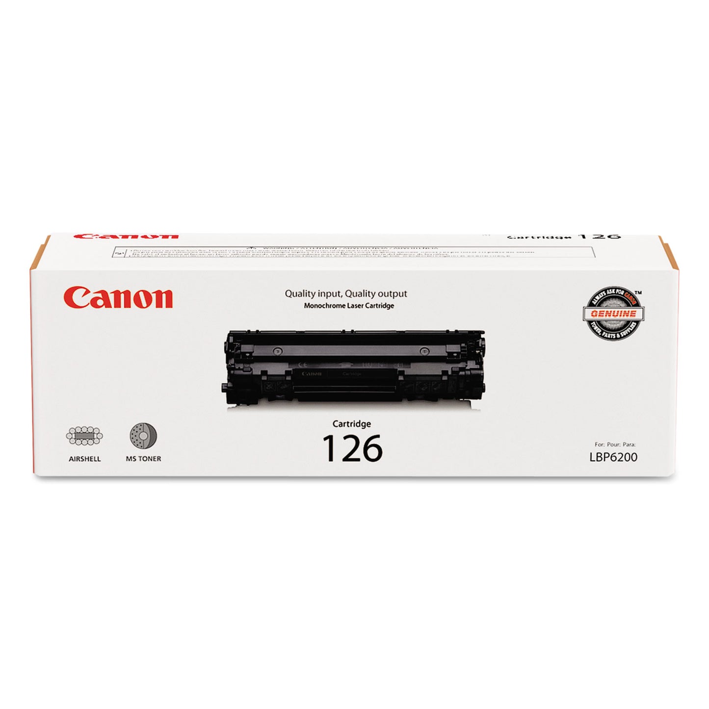 3483b001 (126) Toner, 2,100 Page-Yield, Black