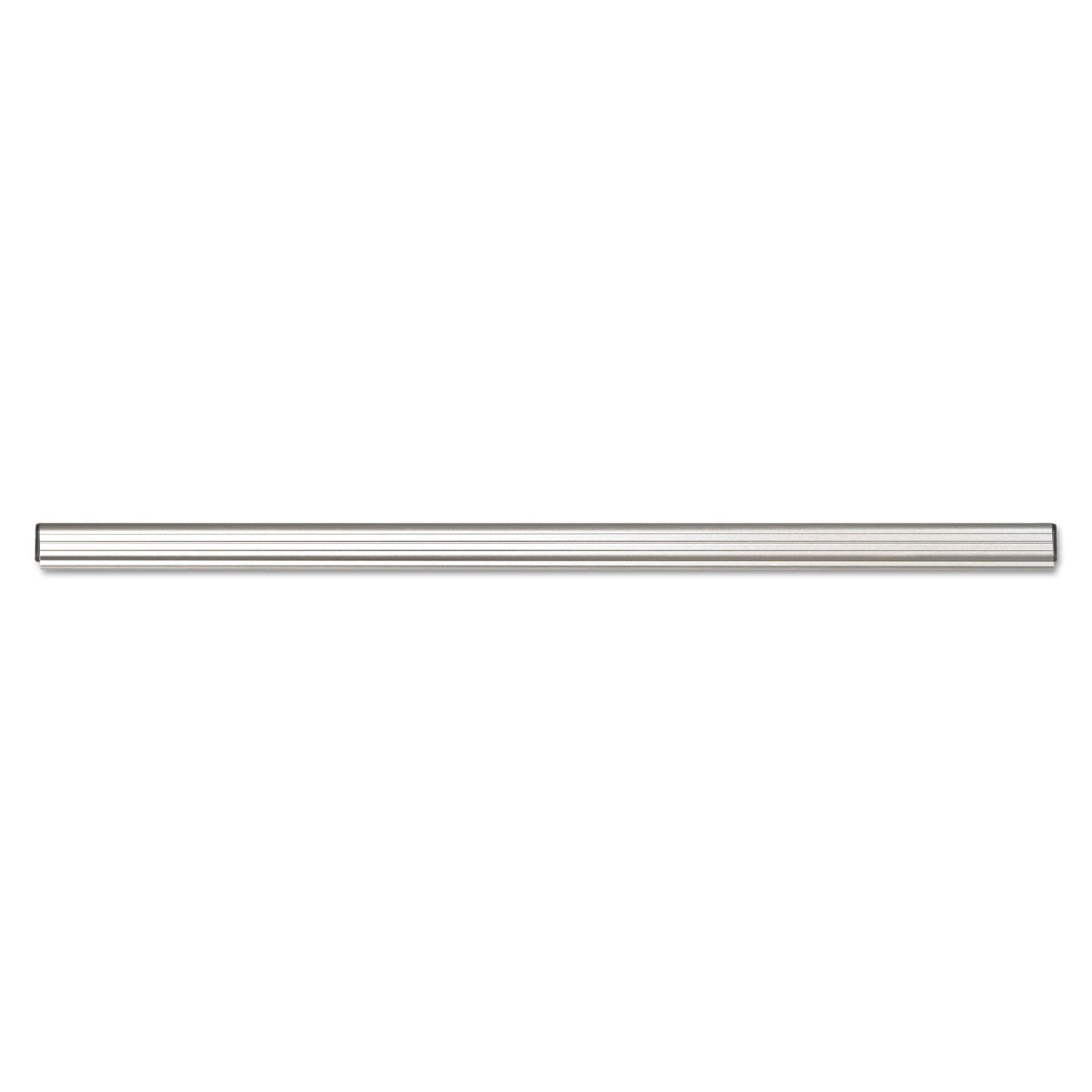 Grip-A-Strip Display Rails, 1.5" x 96", Satin Aluminum