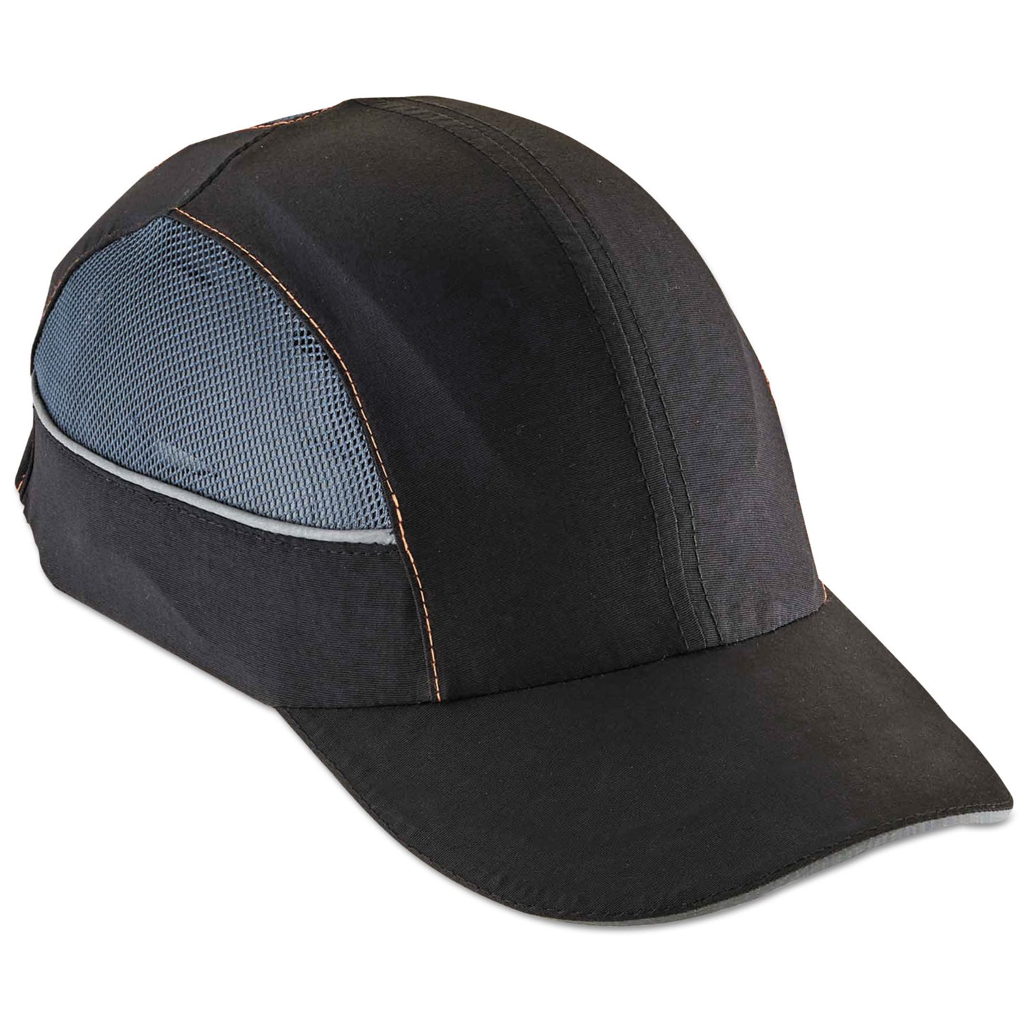 Skullerz 8960 Bump Cap with LED Lighting, Long Front Brim, XXX-Small to Large (Up to 7.5), 0.01" Insert, Black