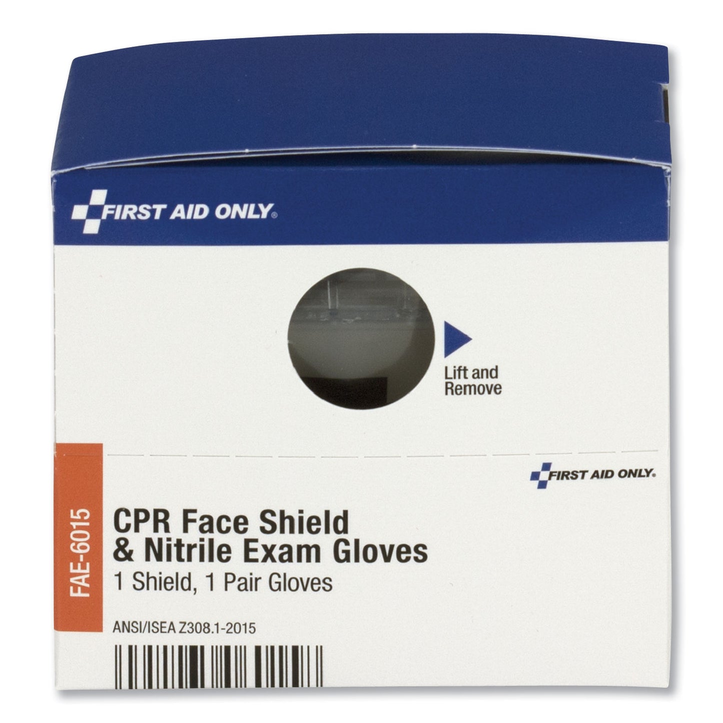 SmartCompliance Rescue Breather Face Shield with 2 Nitrile Exam Gloves, One Size Fits Most