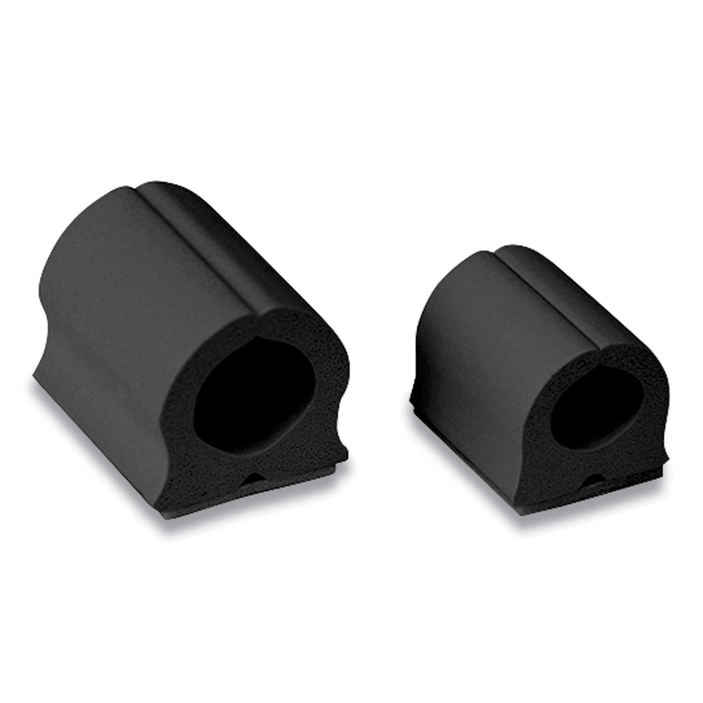 D-Wings Nail-Free Cord Clips, 12 Small 0.38", Six Large 0.5", Black, 18/pack