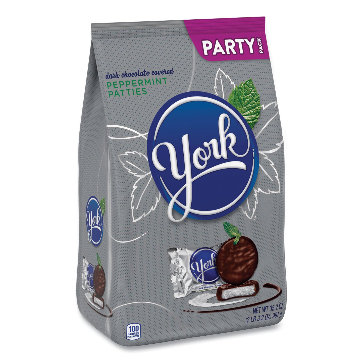 Party Pack Peppermint Patties, Miniatures, 35.2 oz Bag