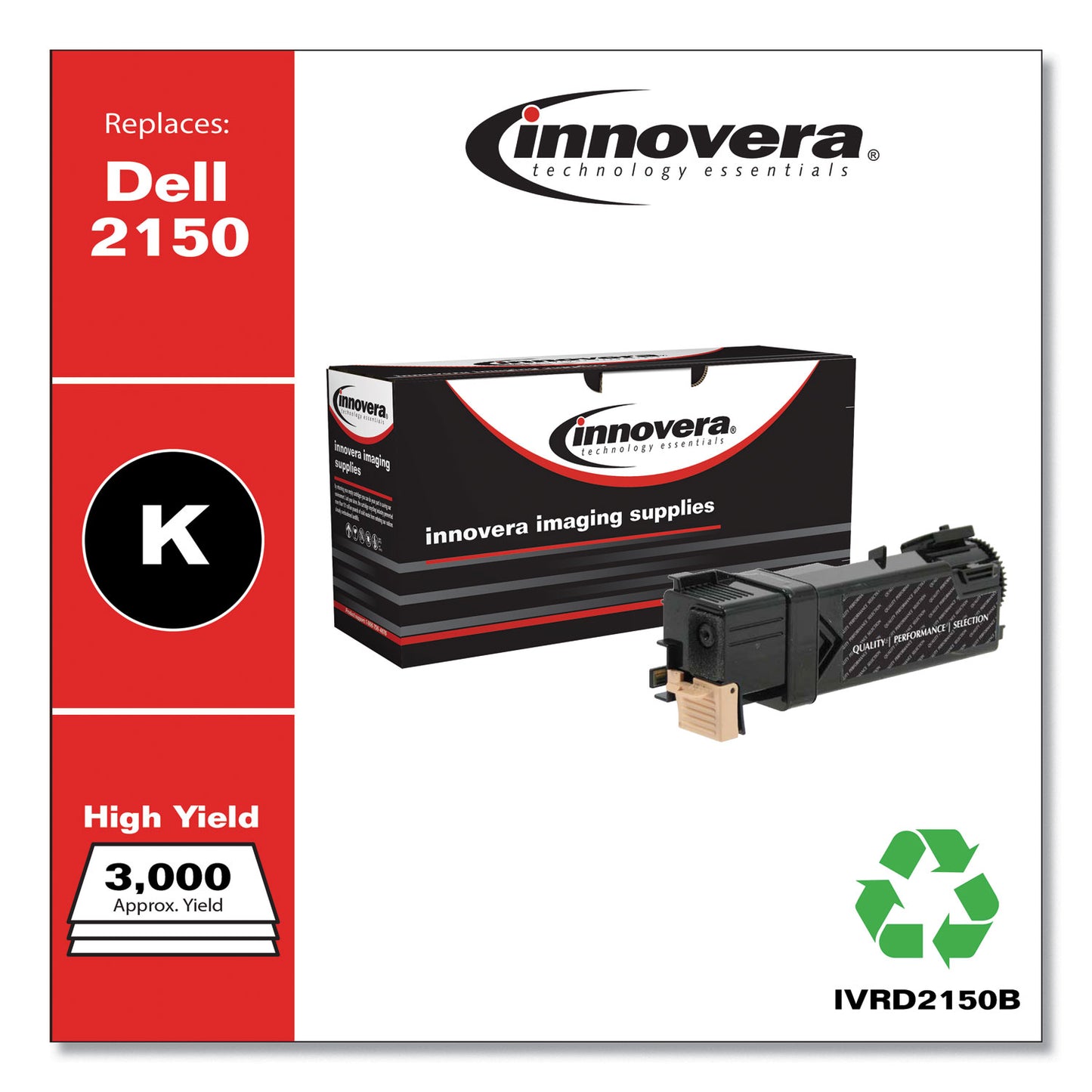 Remanufactured Black High-Yield Toner, Replacement for 331-0719, 3,000 Page-Yield